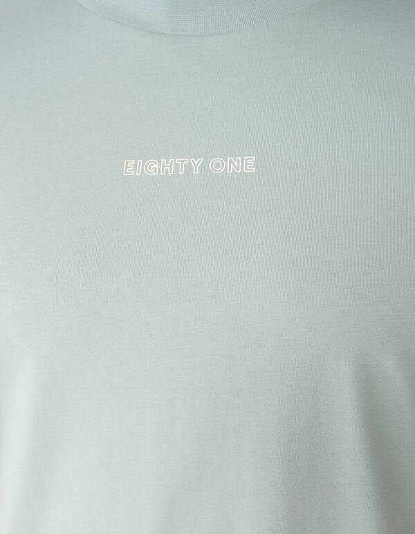 Eighty One Text T-Shirt Hellgr&uuml;n SHOEBY MEN