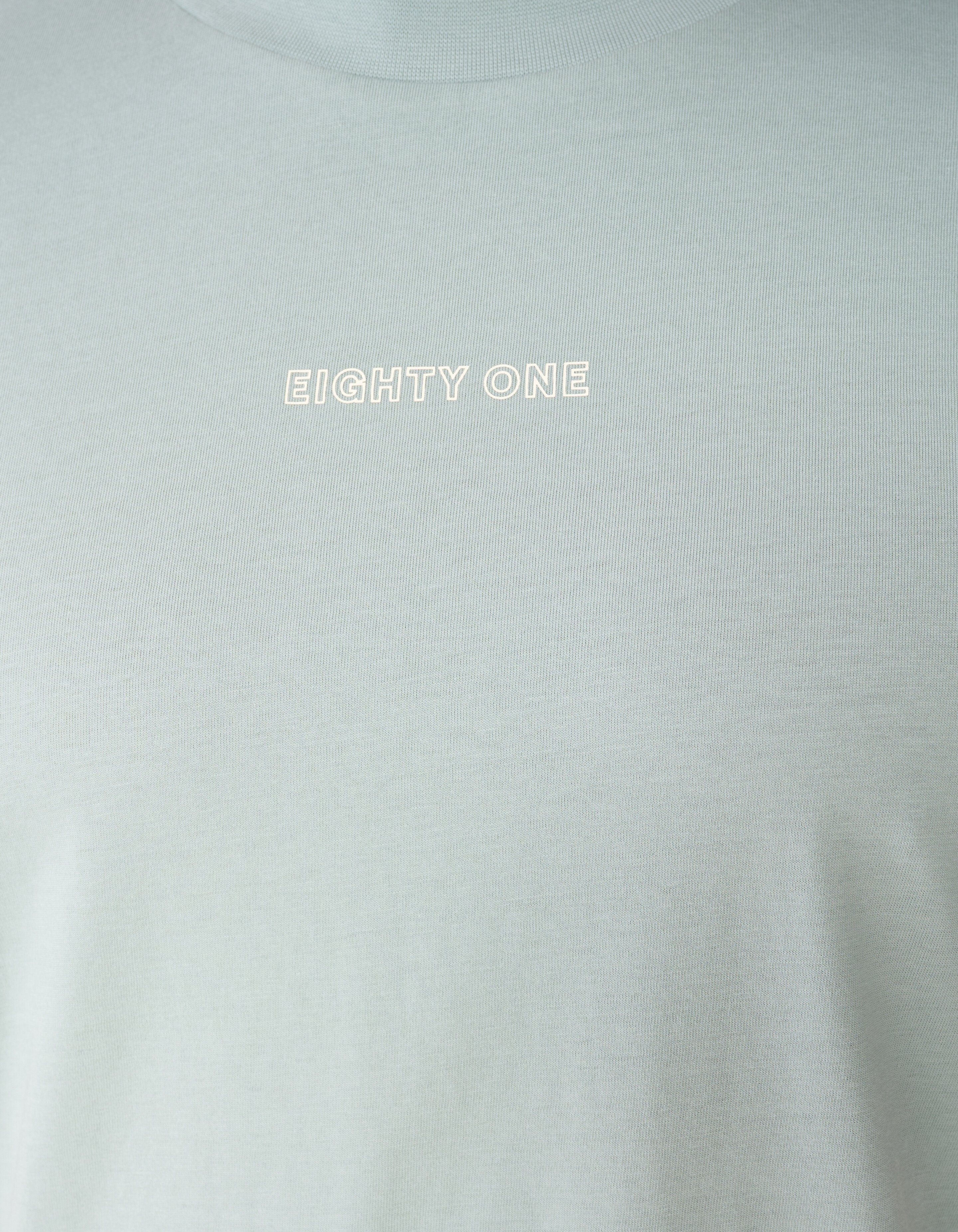 Eighty One Text T-Shirt Hellgr&uuml;n SHOEBY MEN