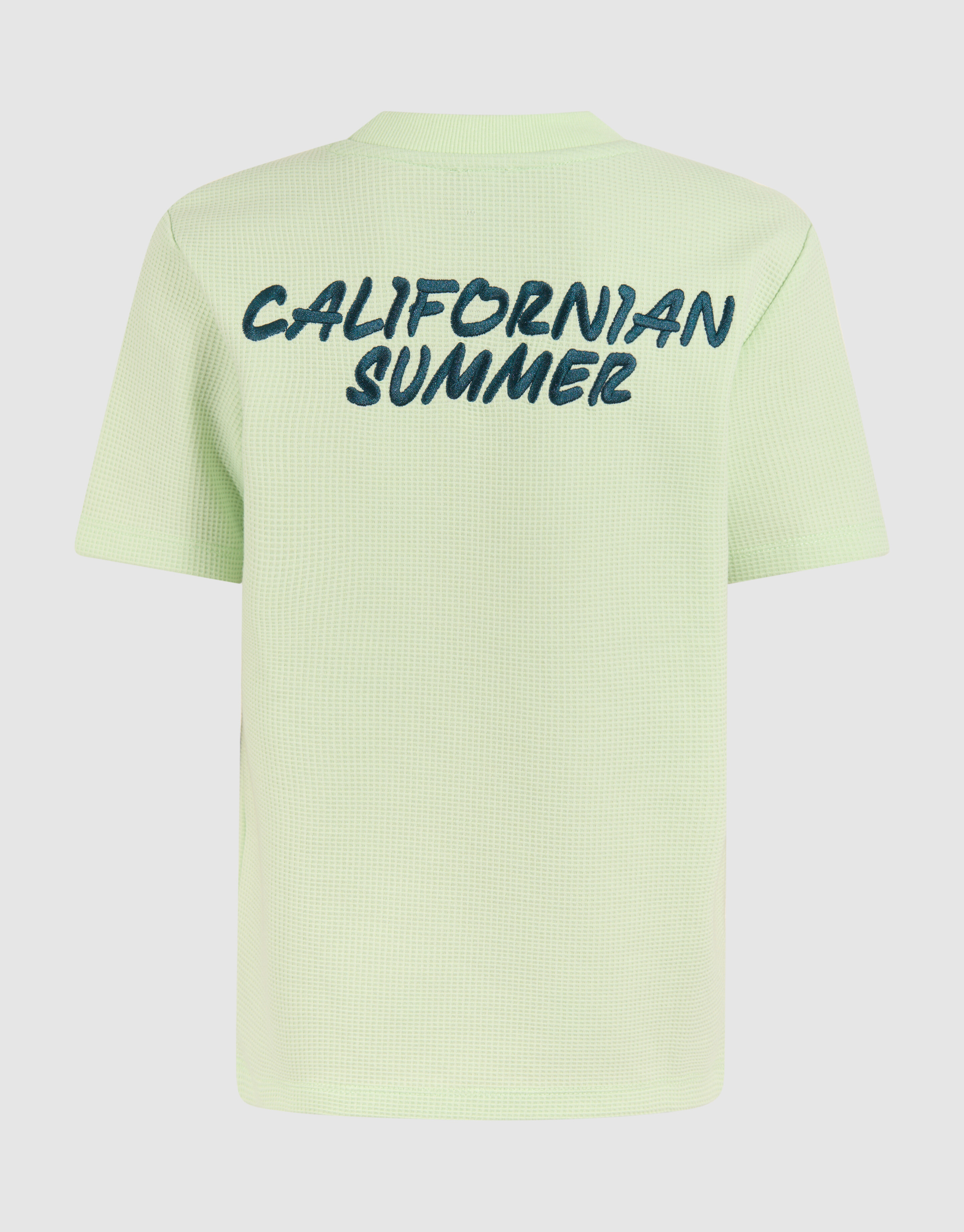 Neon Waffel-T-Shirt Grün SHOEBY BOYS