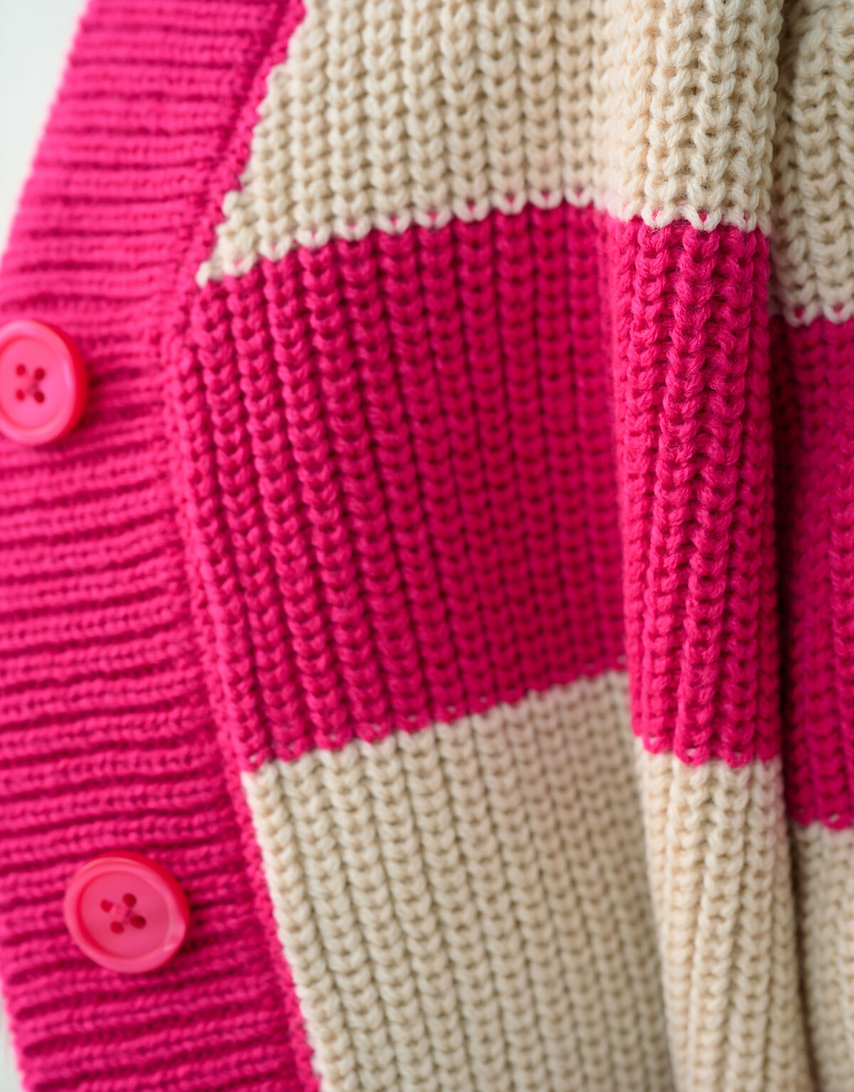 Gestreifte Strickjacke Rosa SHOEBY GIRLS