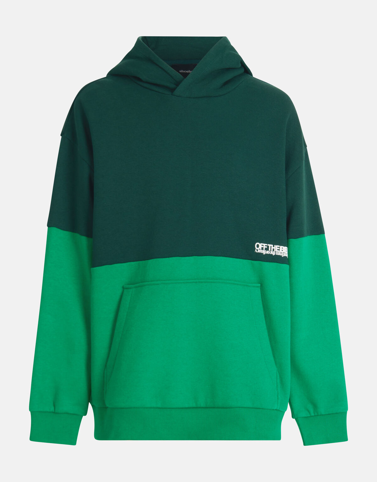 Colorblock Hoodie Grün SHOEBY BOYS