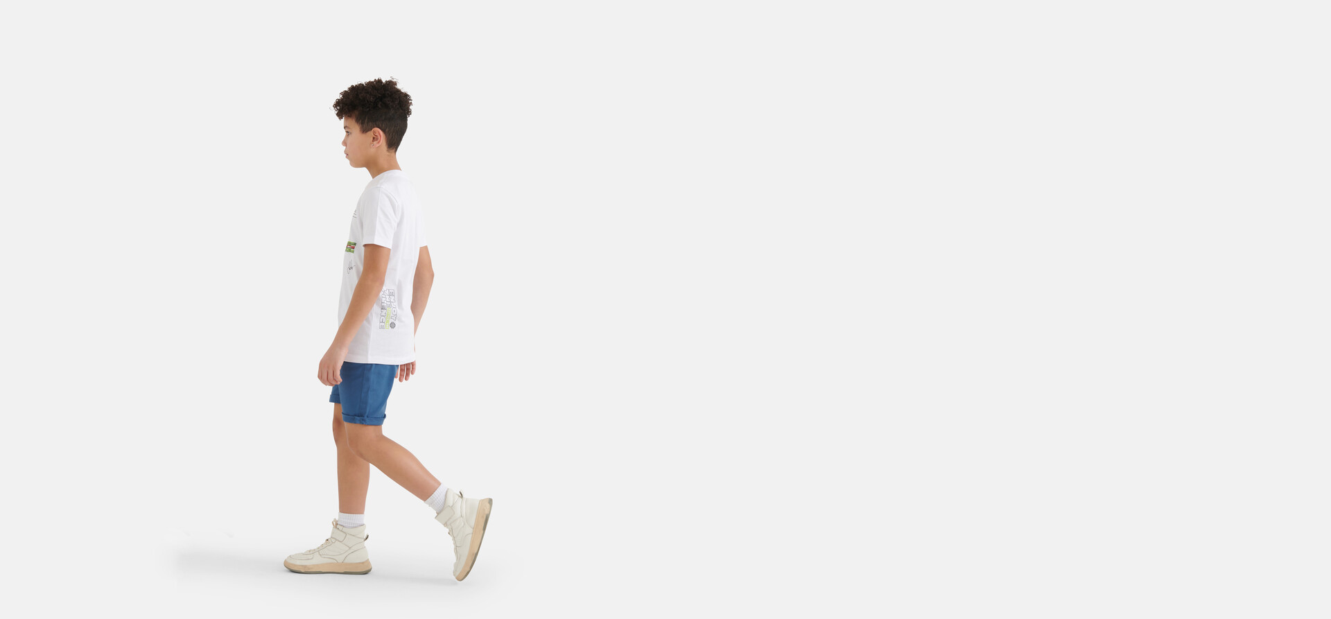 Lässige Twill-Shorts Blau SHOEBY BOYS