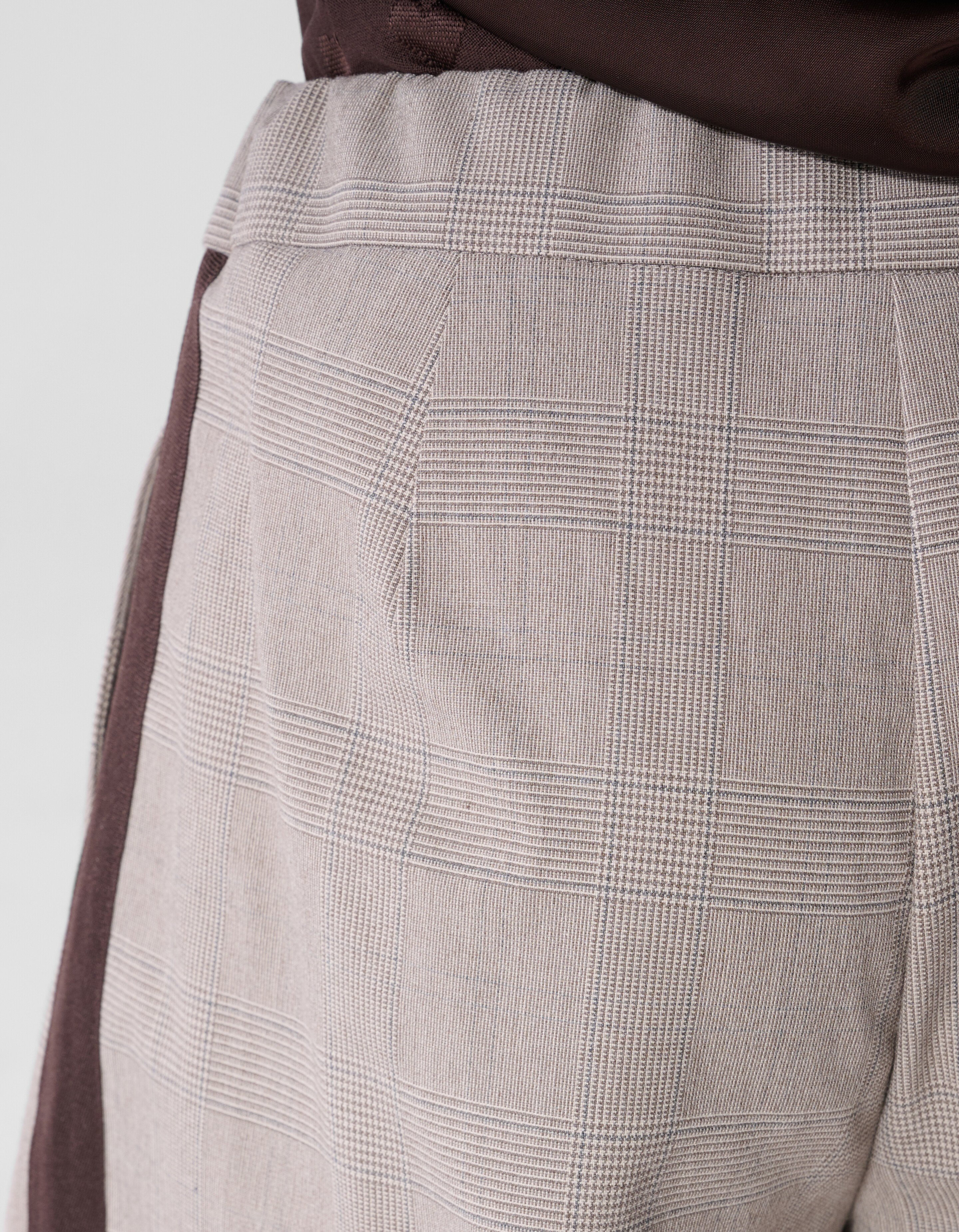 Asymmetrische Karohose Grau SHOEBY GIRLS