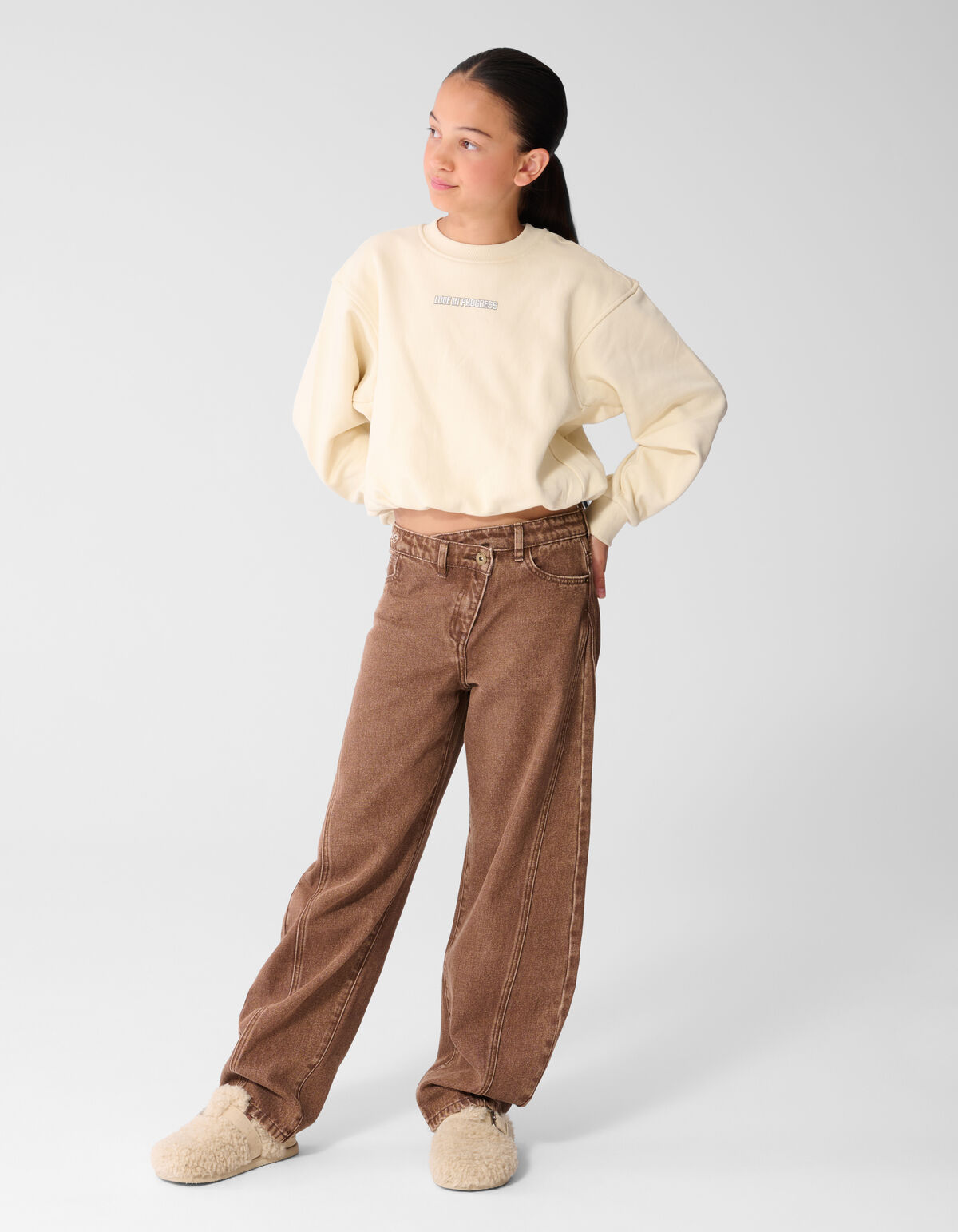 Pullover mit 28-teiligem Artwork, cremefarben SHOEBY GIRLS