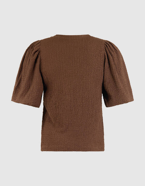 Knitter-Top Ballon Braun SHOEBY WOMEN