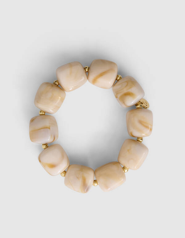 Steinarmband Beige SHOEBY ACCESSOIRES