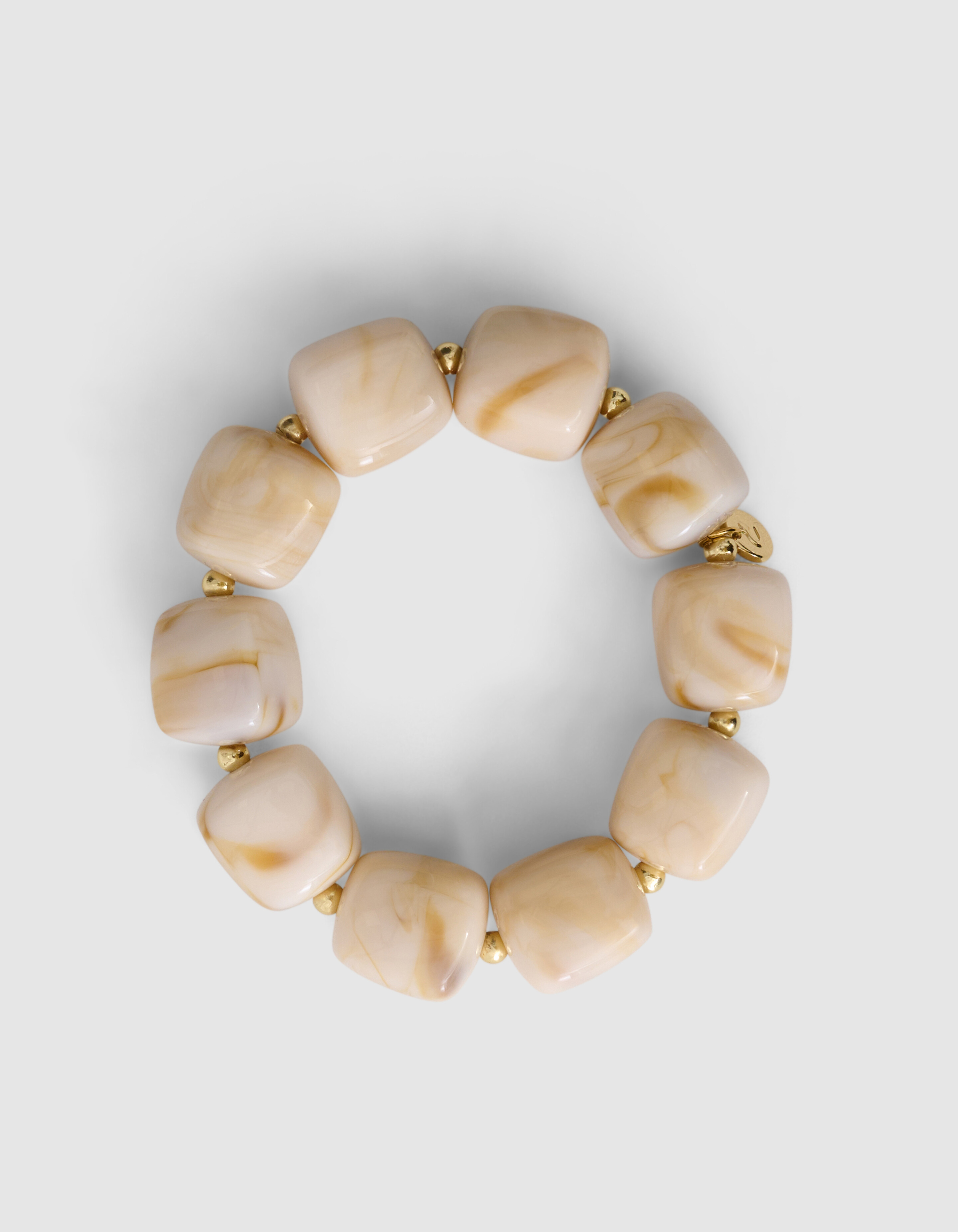 Steinarmband Beige SHOEBY ACCESSOIRES