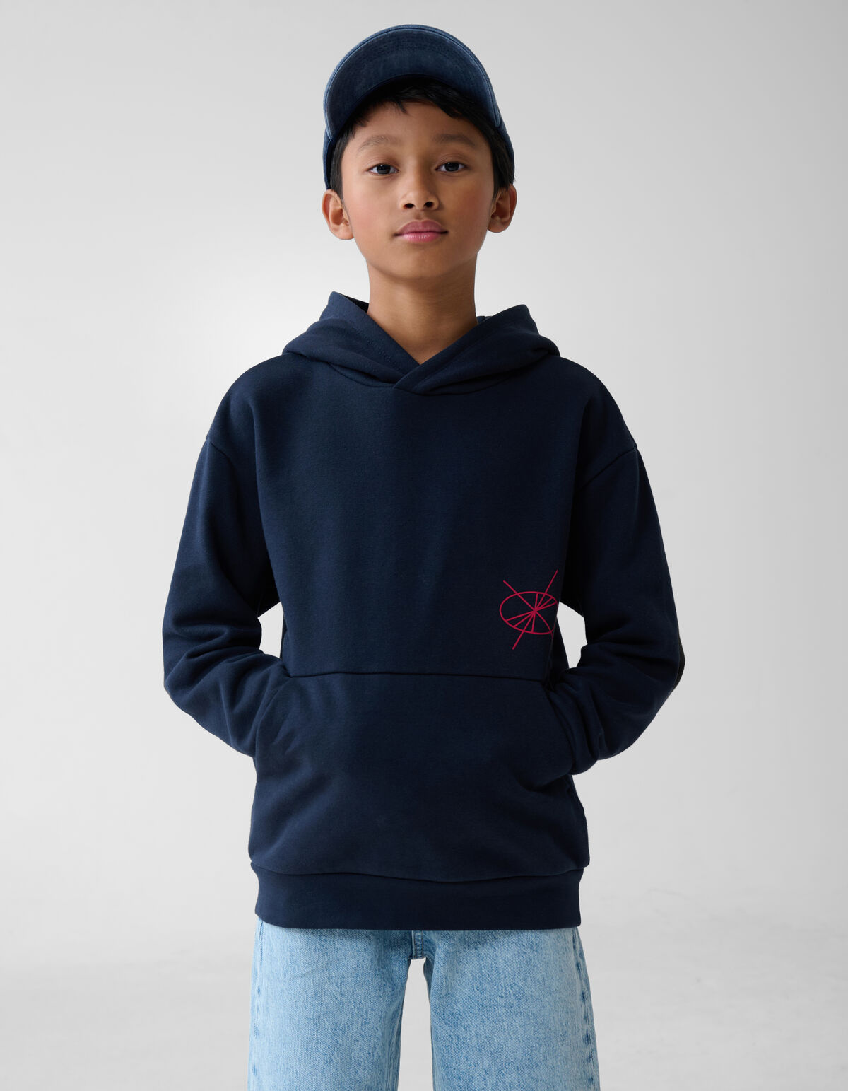 Artwork Hoodie Dunkelblau SHOEBY BOYS