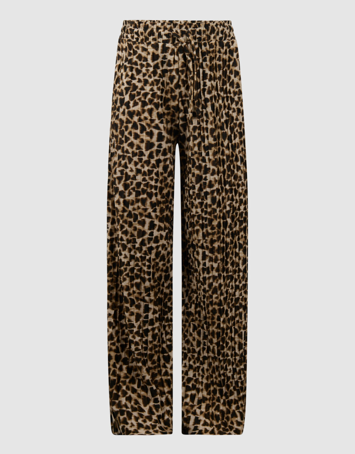 Pliss&eacute; Leopard Hose Hellbraun SHOEBY GIRLS