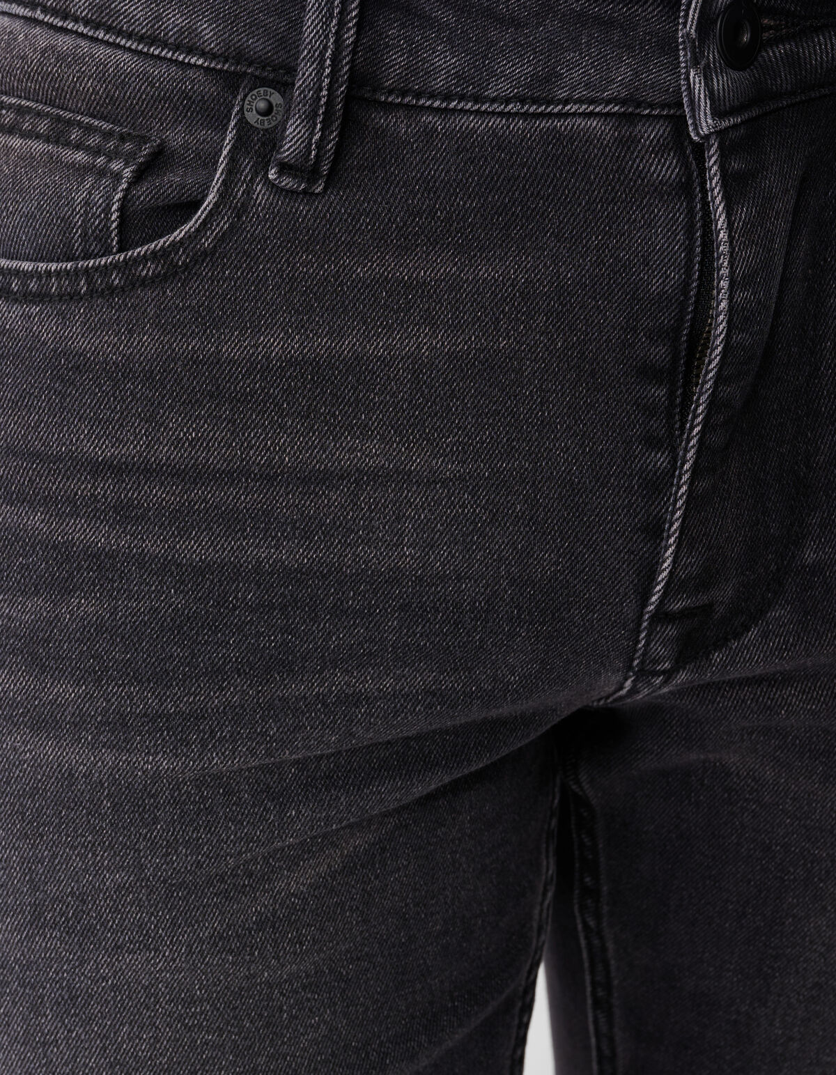 Gewaschene Straight Jeans Schwarz L32 SHOEBY MEN