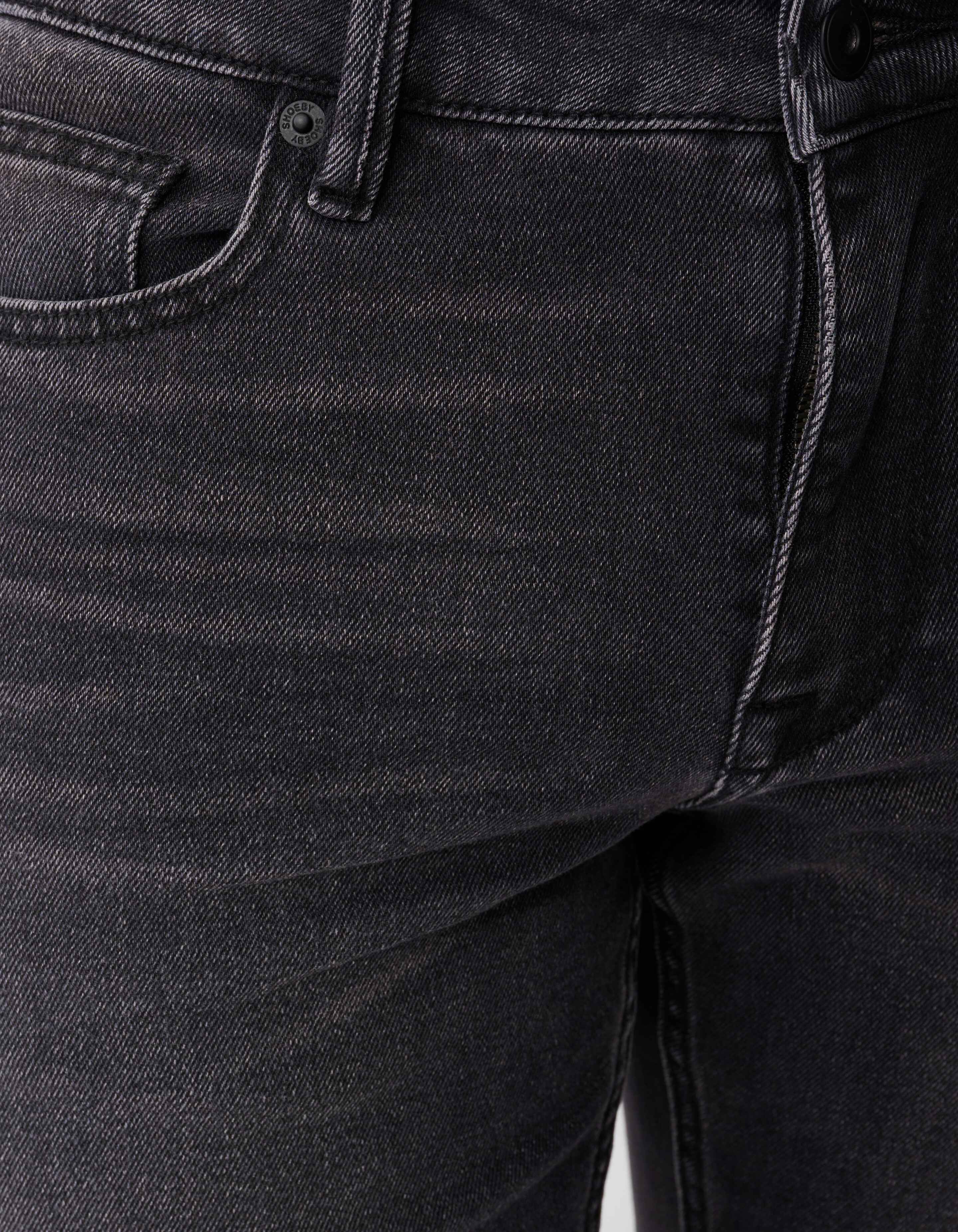 Gewaschene Straight Jeans Schwarz L32 SHOEBY MEN