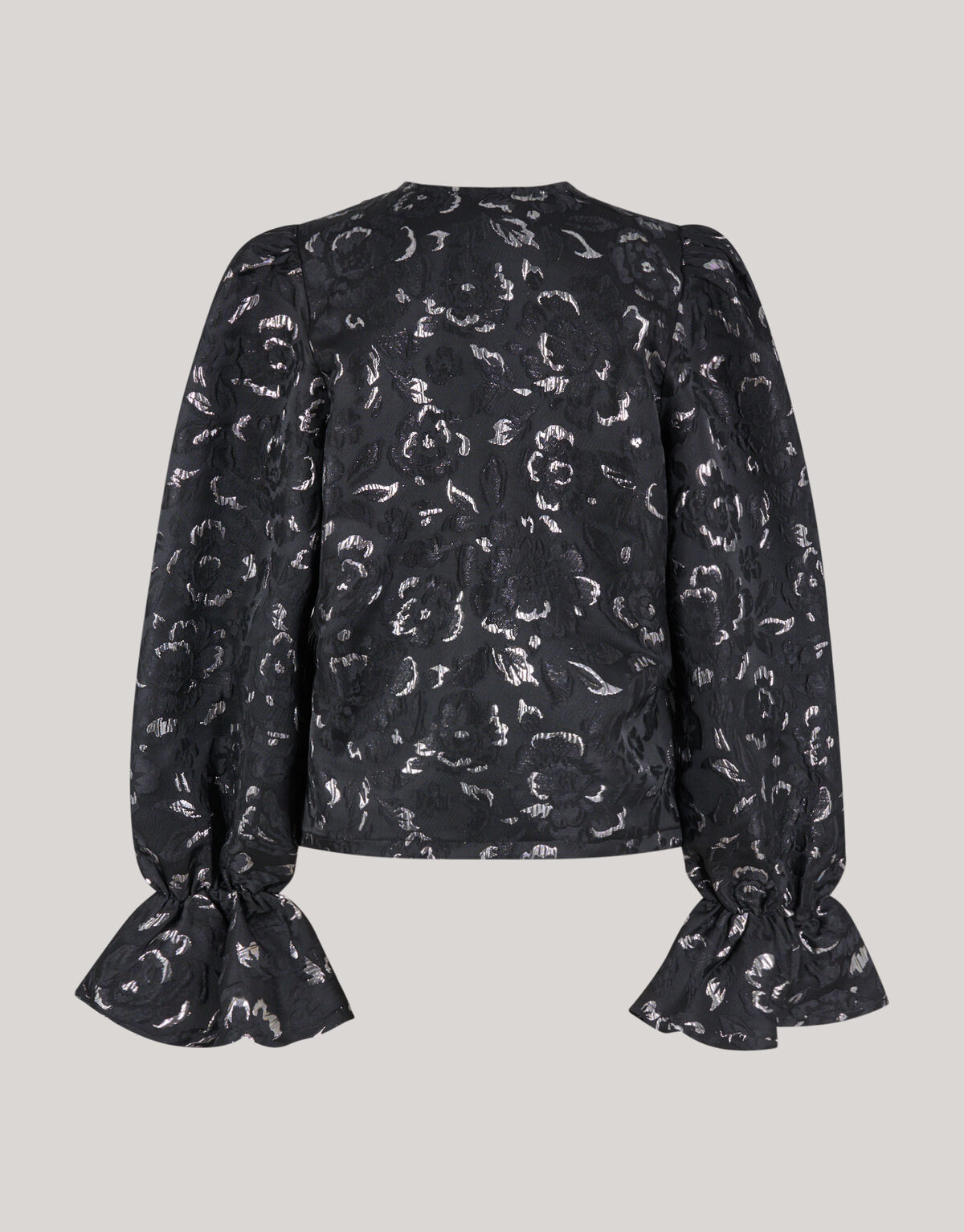 Jacquard Schleifen Top Schwarz SHOEBY WOMEN