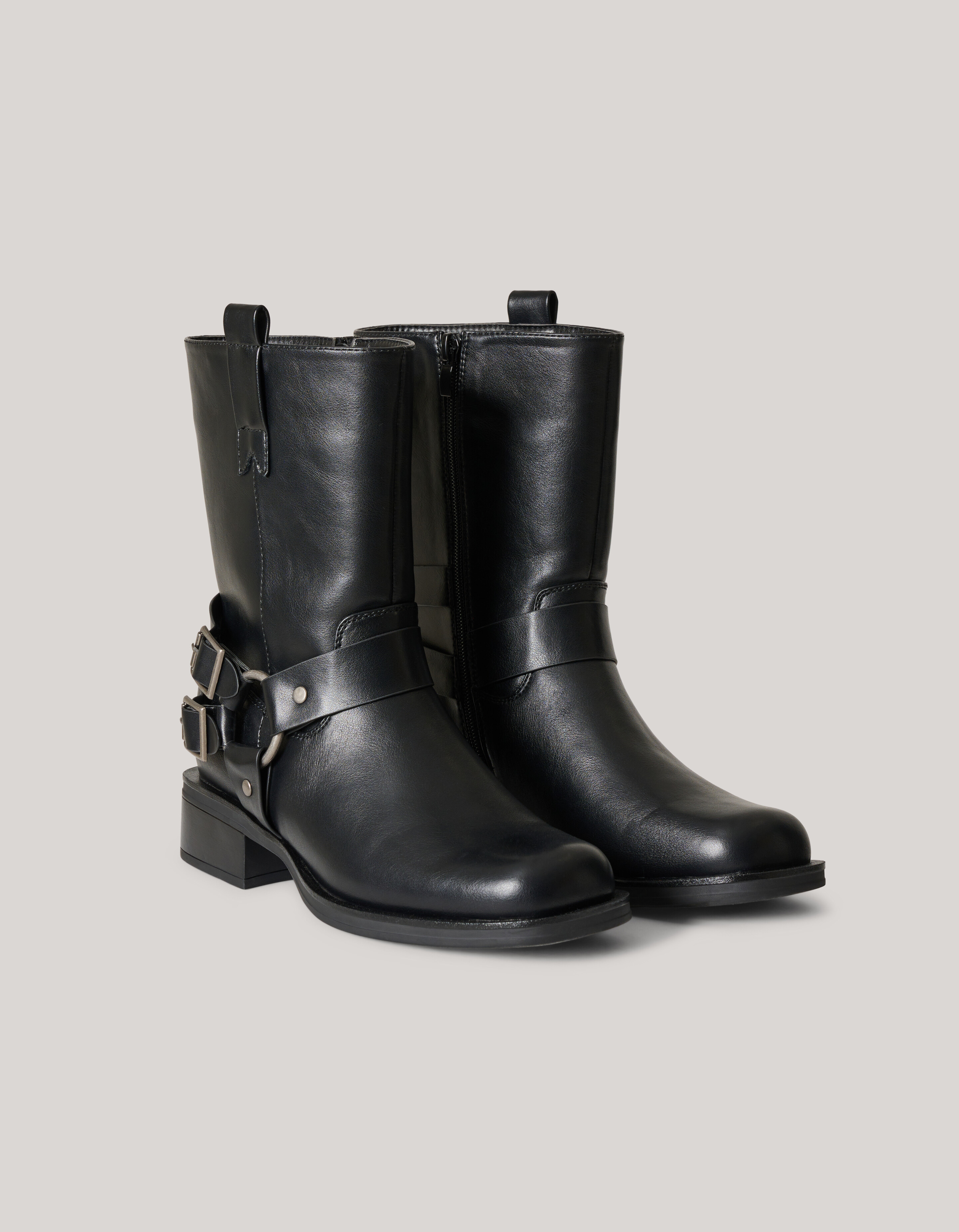 Biker-Stiefel Schwarz SCHOENEN SHOEBY