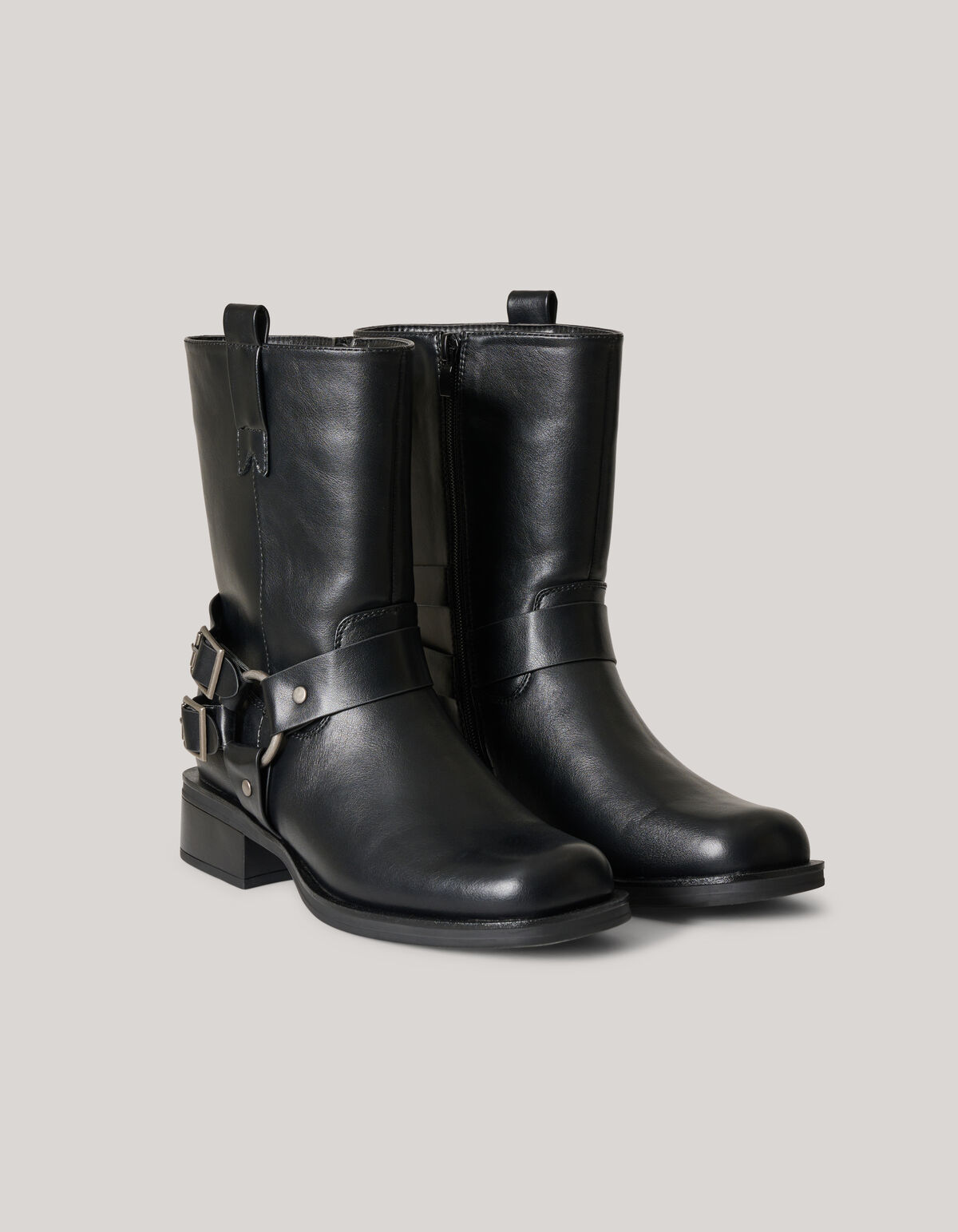 Biker-Stiefel Schwarz SCHOENEN SHOEBY