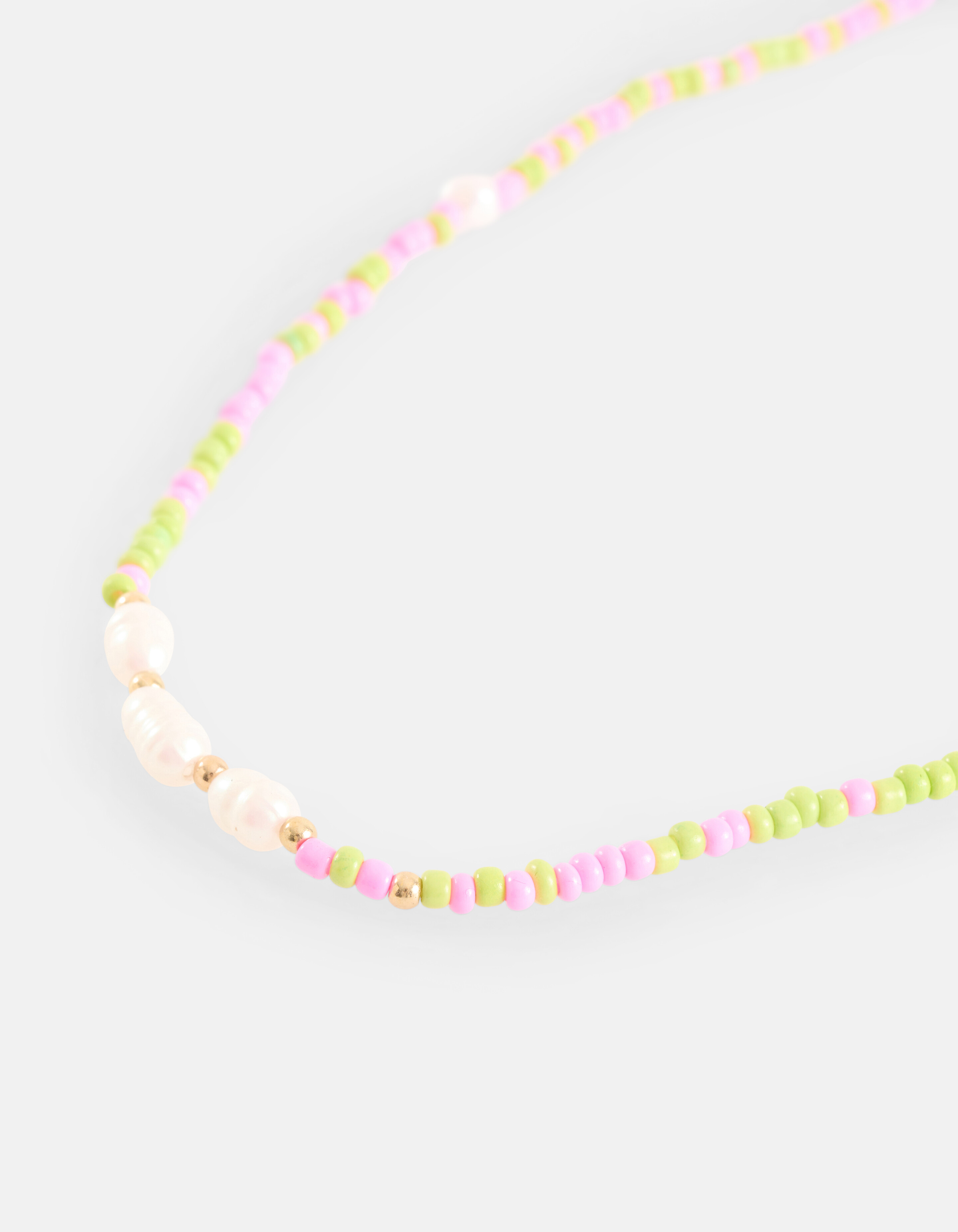 Bunte Perlenkette Rosa SHOEBY ACCESSOIRES