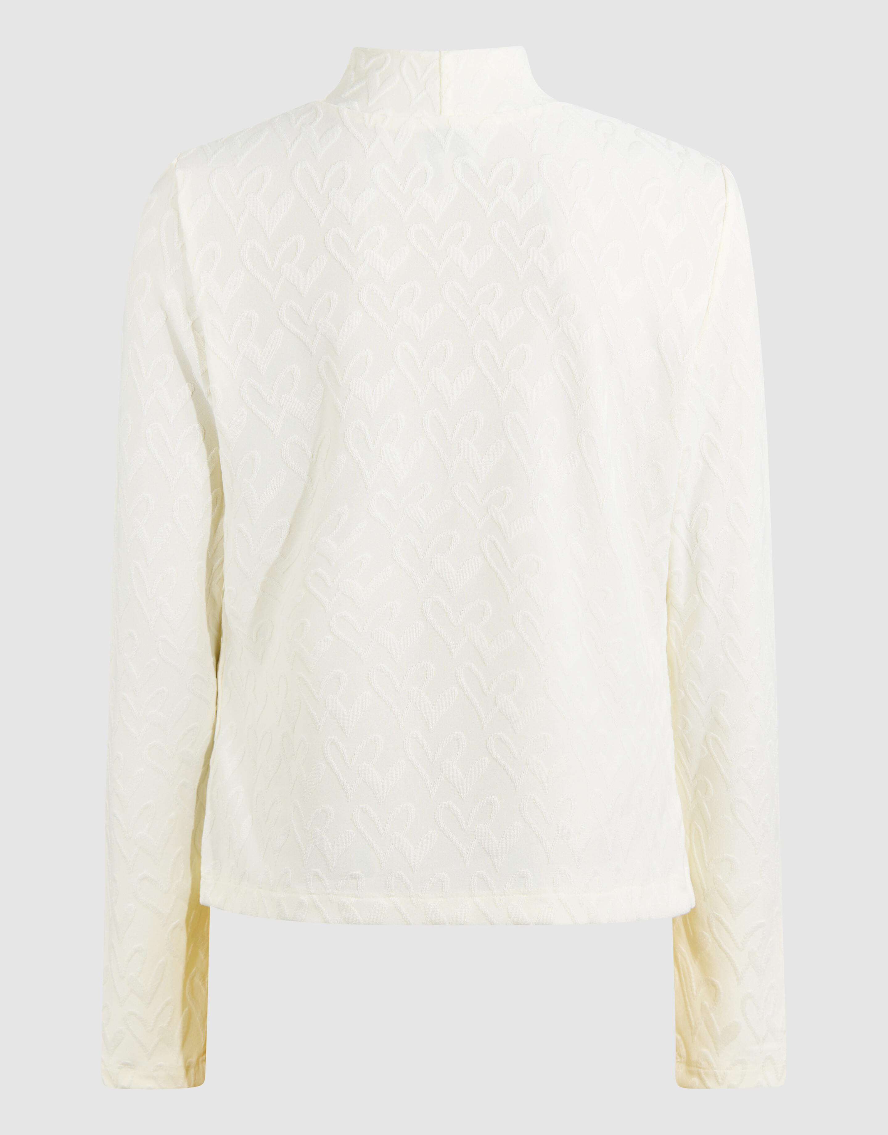 Herz-Jersey-Top Weiß SHOEBY GIRLS