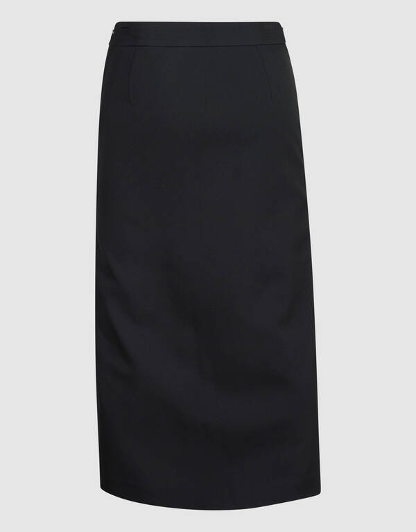 Maxirock Mit Kunstfell-Detail Schwarz By Mieke SHOEBY WOMEN
