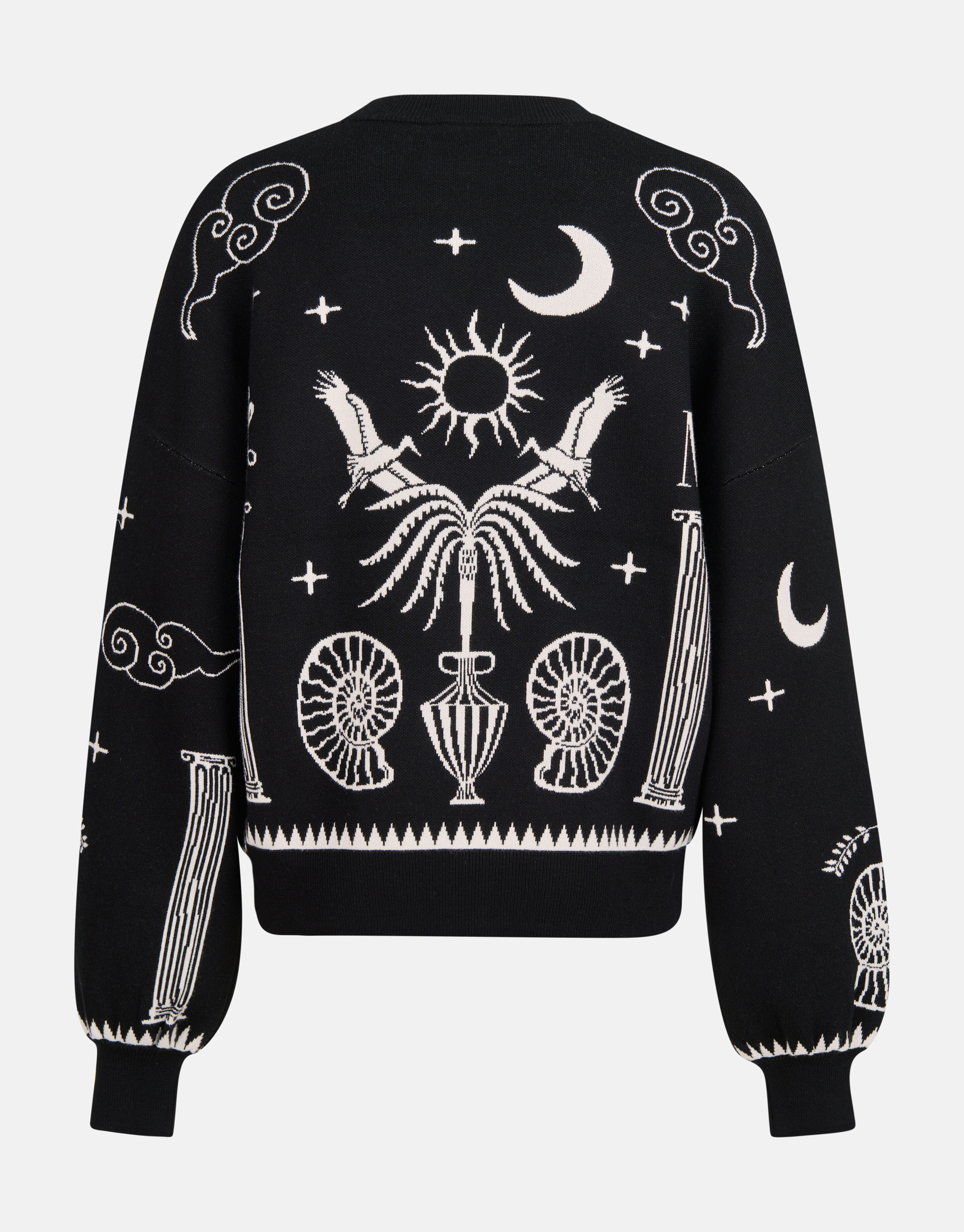 Printed Trui Zwart By Mieke SHOEBY WOMEN