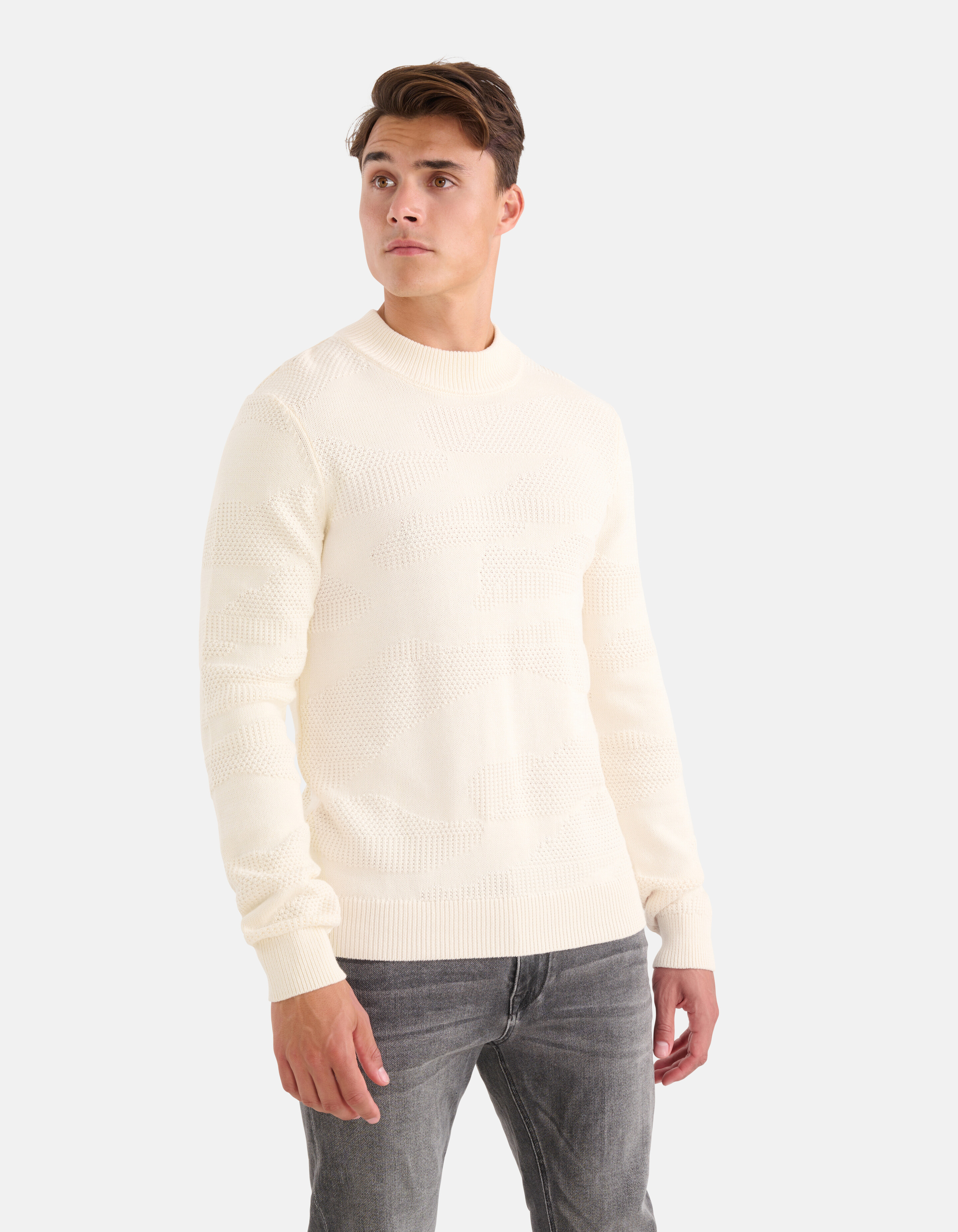 Strukturierter Pullover Off White SHOEBY MEN