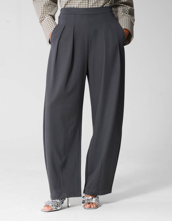 Sporty Basic Barrel Fit Jogginghose Dunkelgrau SHOEBY WOMEN