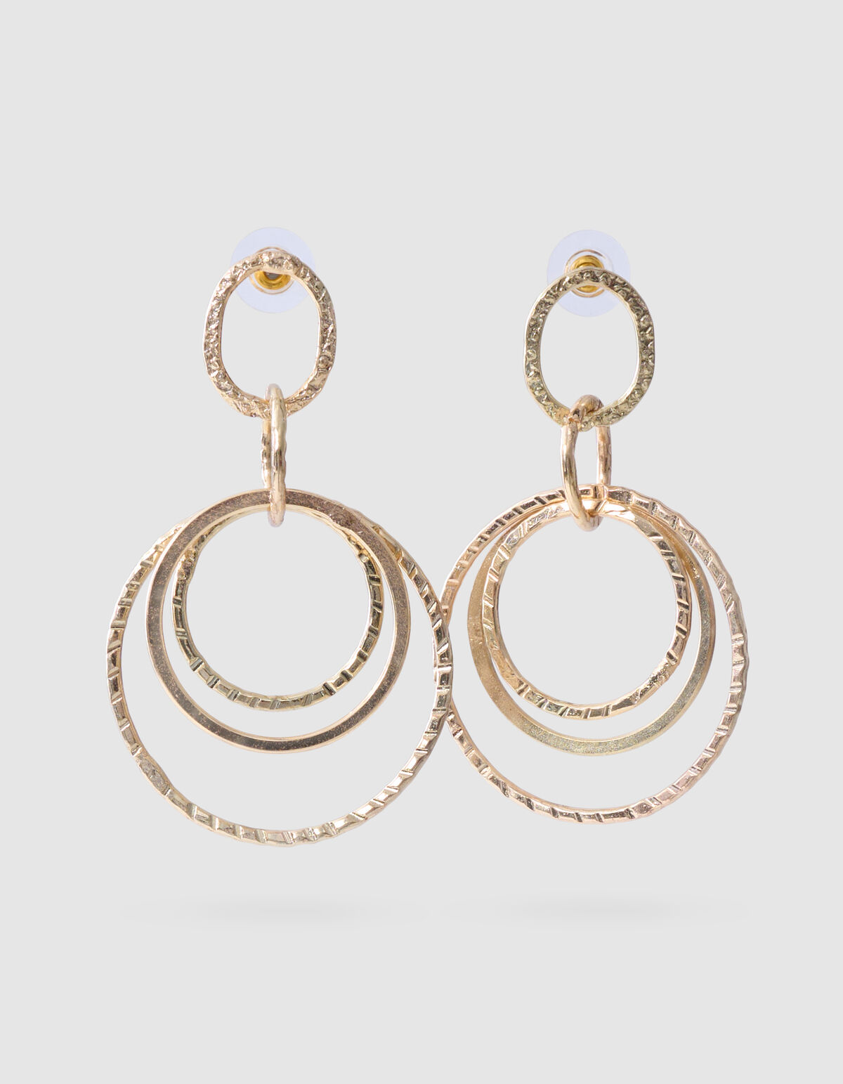 Statement-Reifen-Ohrringe Gold SHOEBY ACCESSOIRES