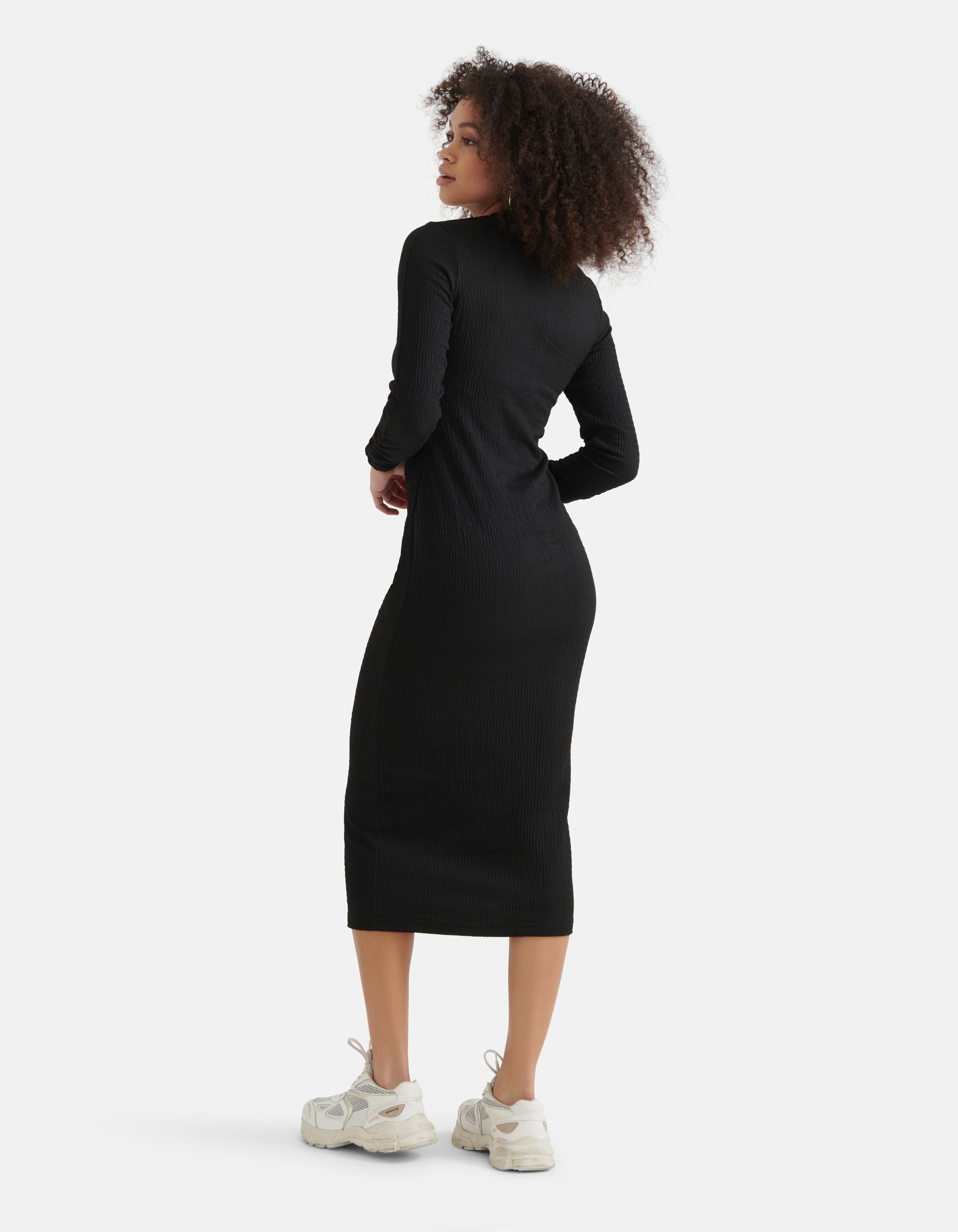 Crinkle Kleid Schwarz SHOEBY WOMEN