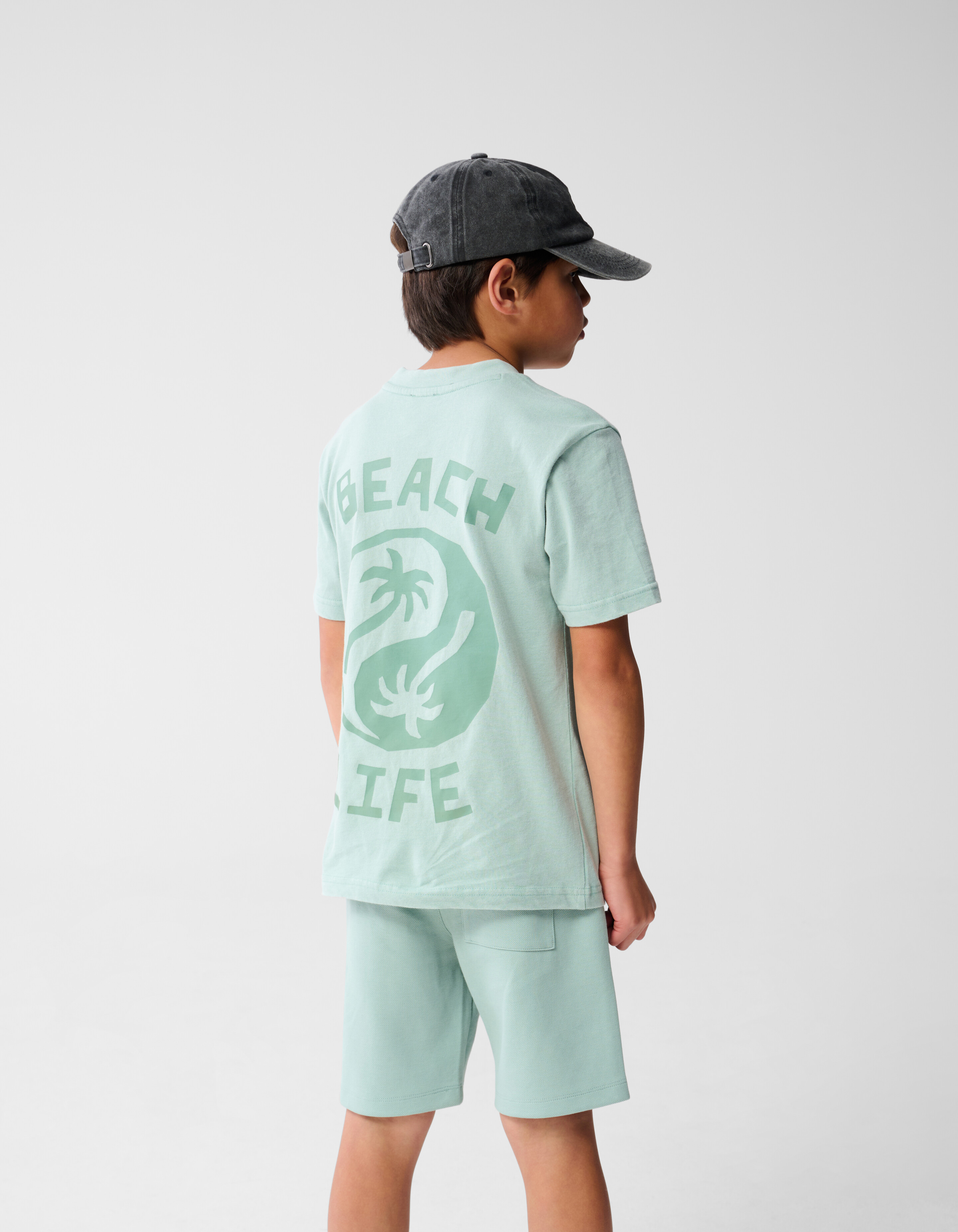 Strandleben-T-Shirt Grün SHOEBY BOYS