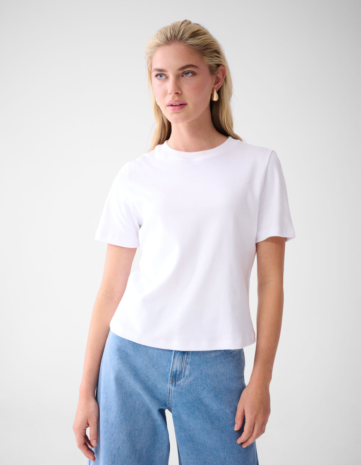 Basic-T-Shirt Weiß von Lonneke SHOEBY WOMEN