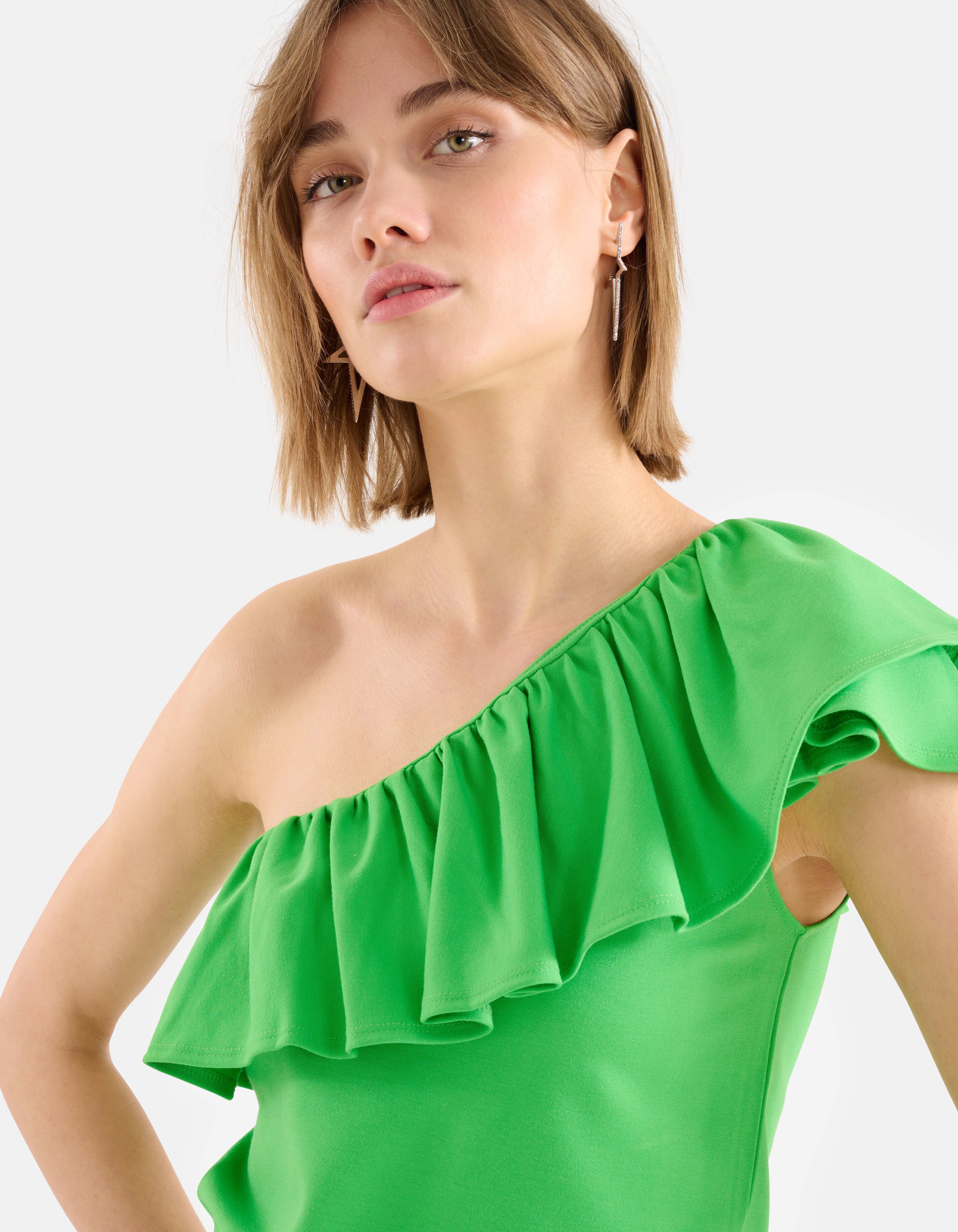 Rüschen-Top Grün SHOEBY WOMEN