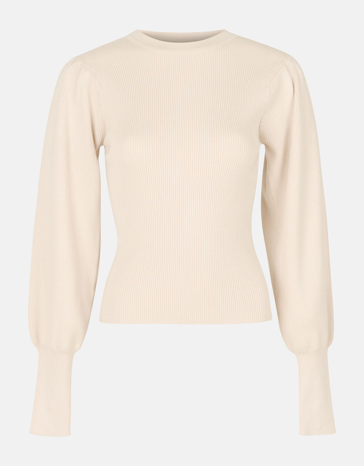 Rippenpullover Beige SHOEBY WOMEN