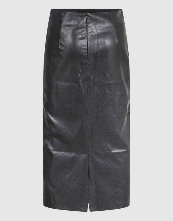 Maxirock Aus Veganleder Mit Nieten Schwarz By Miek SHOEBY WOMEN