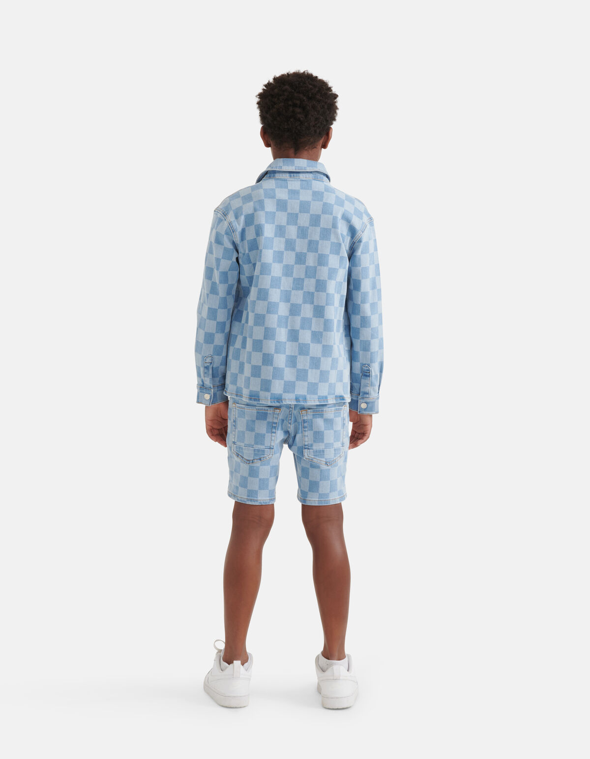 Karo-Denim-Overshirt Mediumstone SHOEBY BOYS