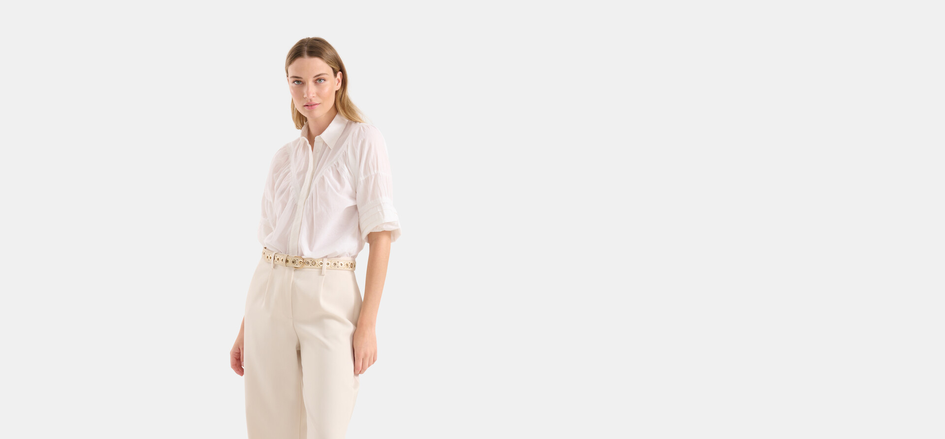 Voile Bluse Weiß SHOEBY WOMEN