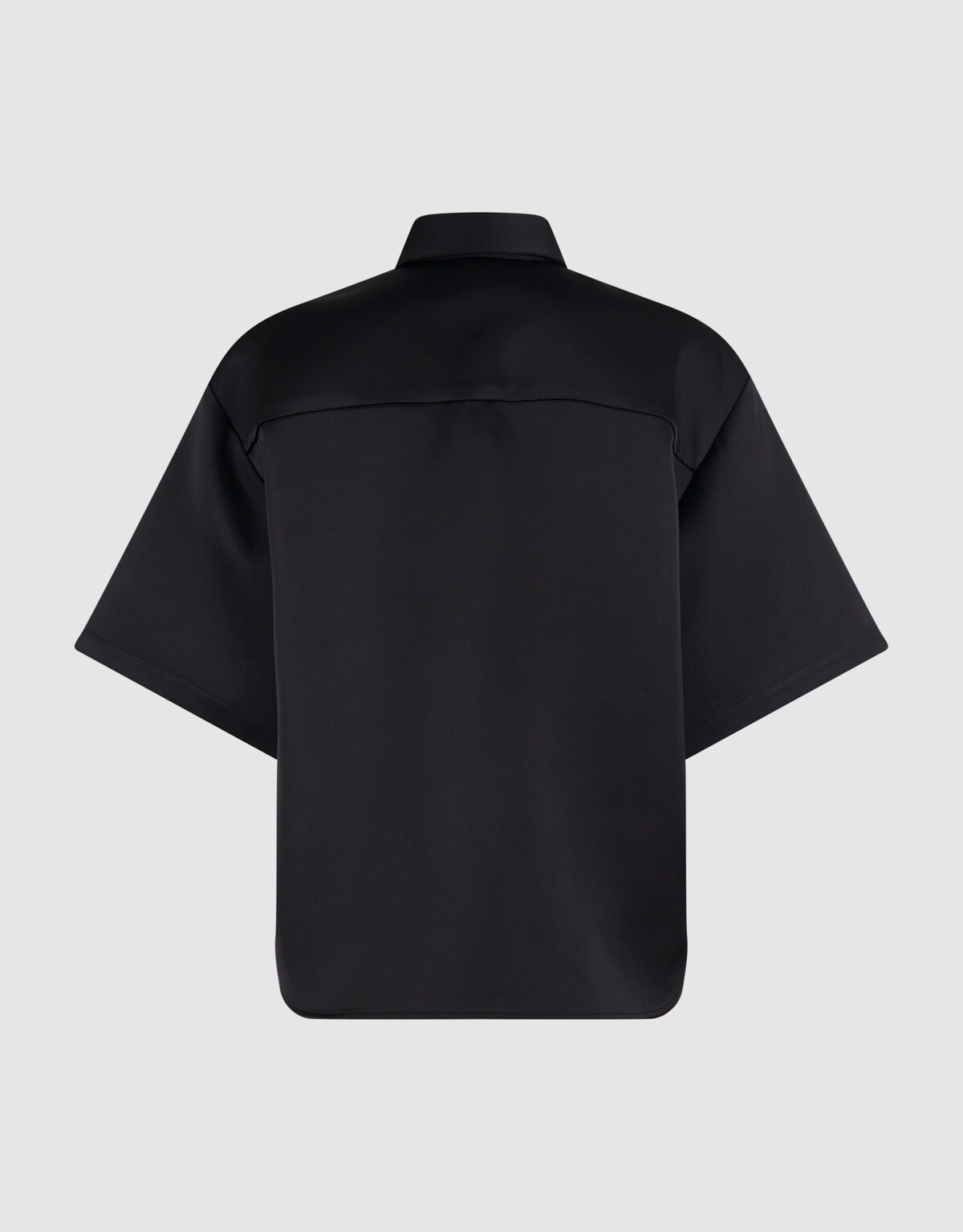 Übergroße Satinbluse Schwarz von Monica SHOEBY WOMEN