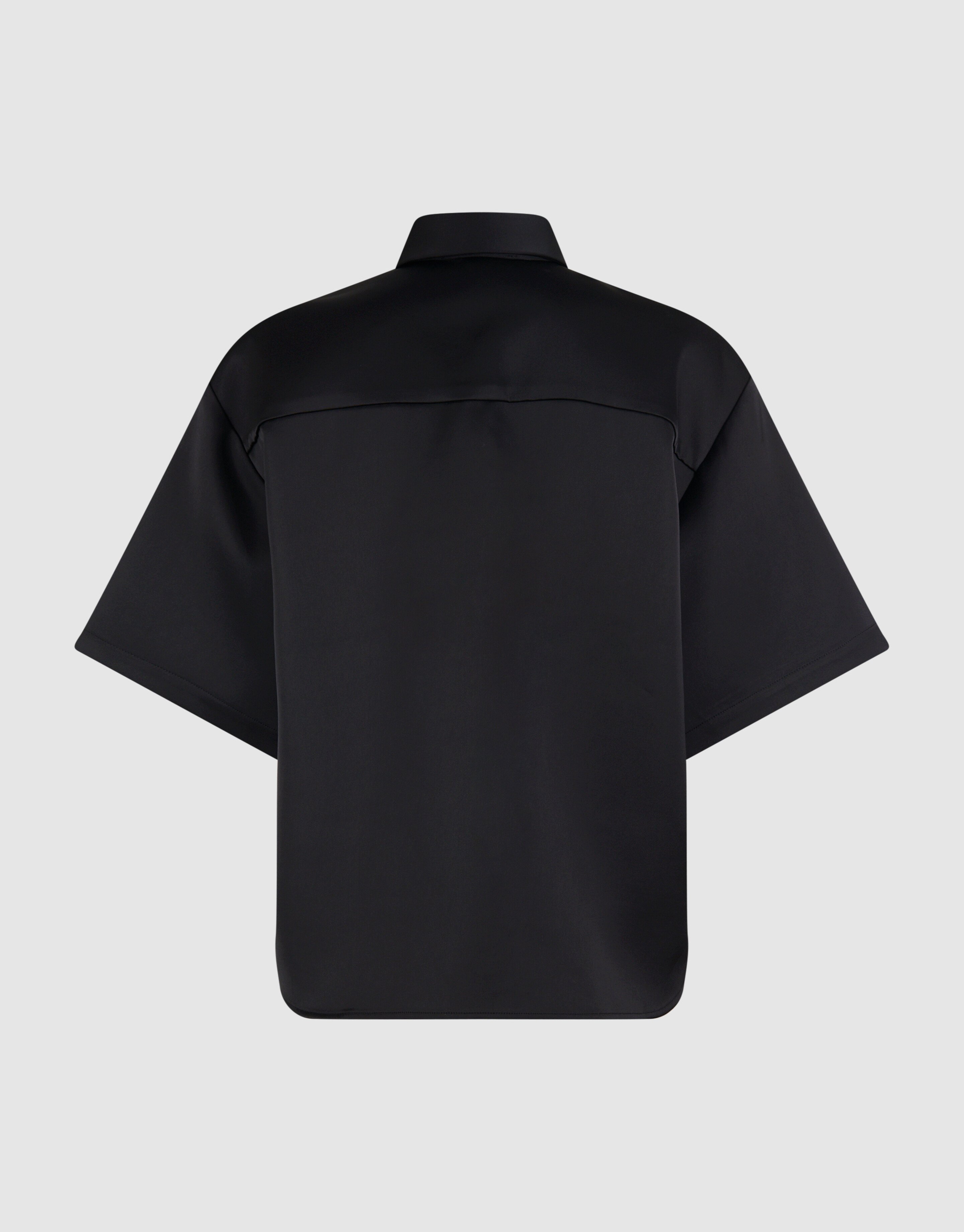 Übergroße Satinbluse Schwarz von Monica SHOEBY WOMEN