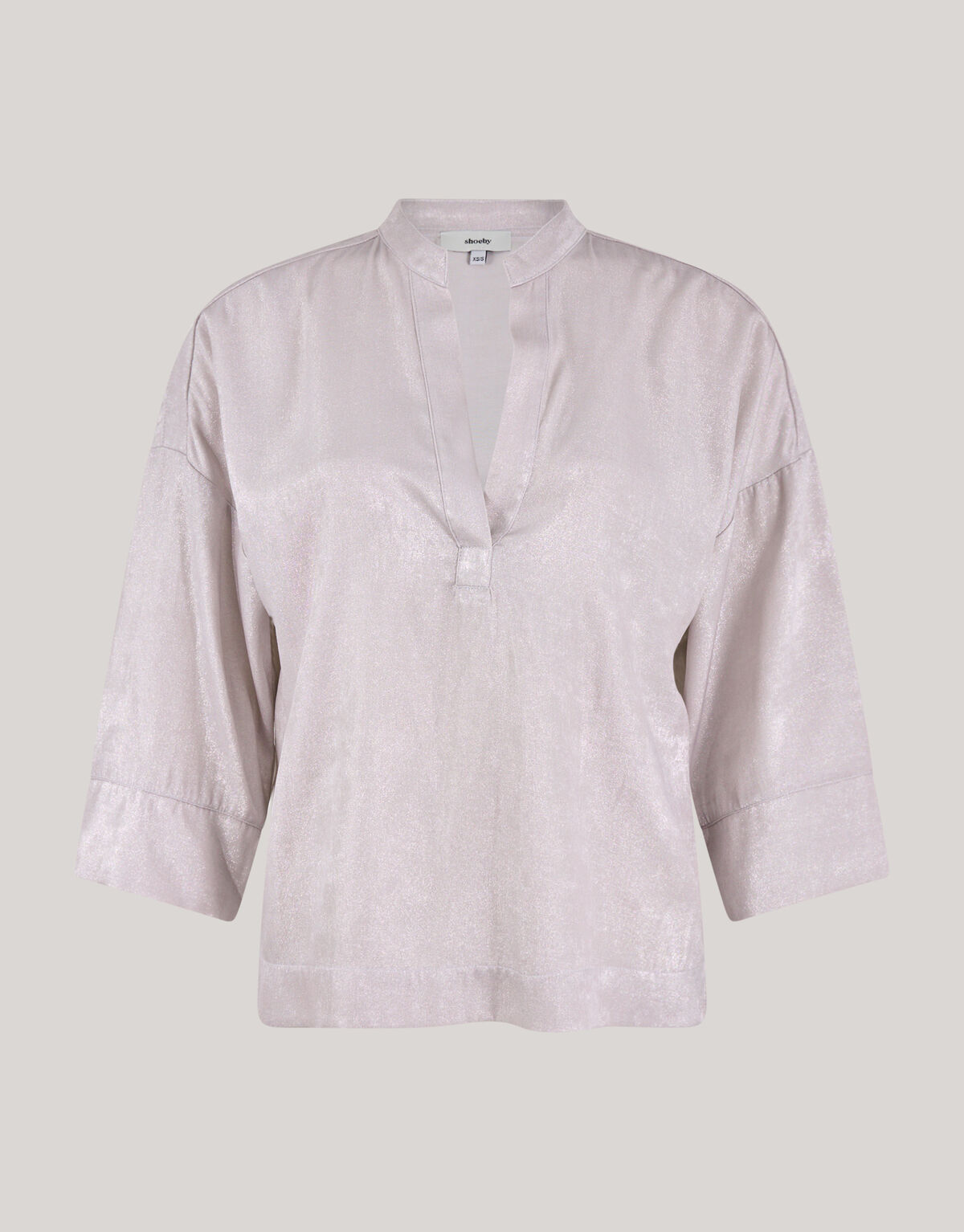 Glänzende weite Bluse Silber SHOEBY WOMEN