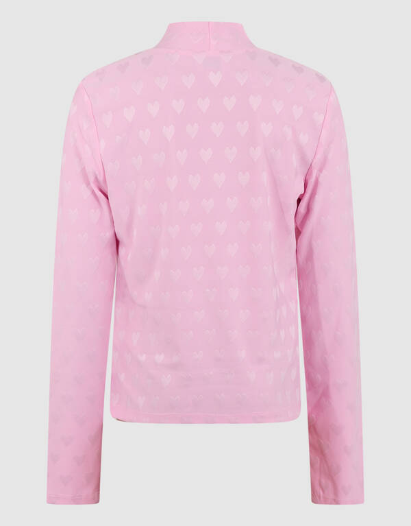 Herzmuster Longsleeve Top Rosa SHOEBY GIRLS
