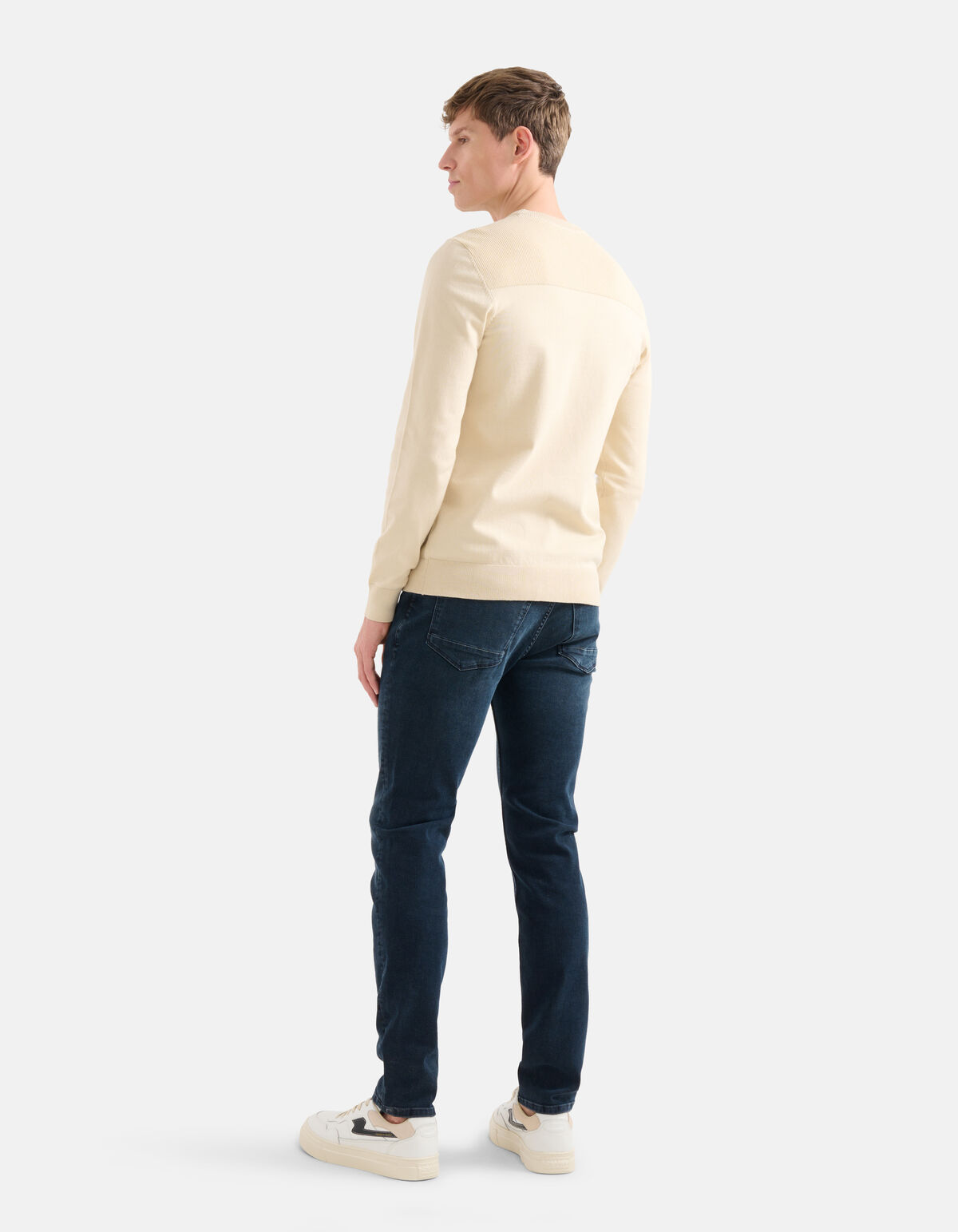 Rippenpullover Beige SHOEBY MEN