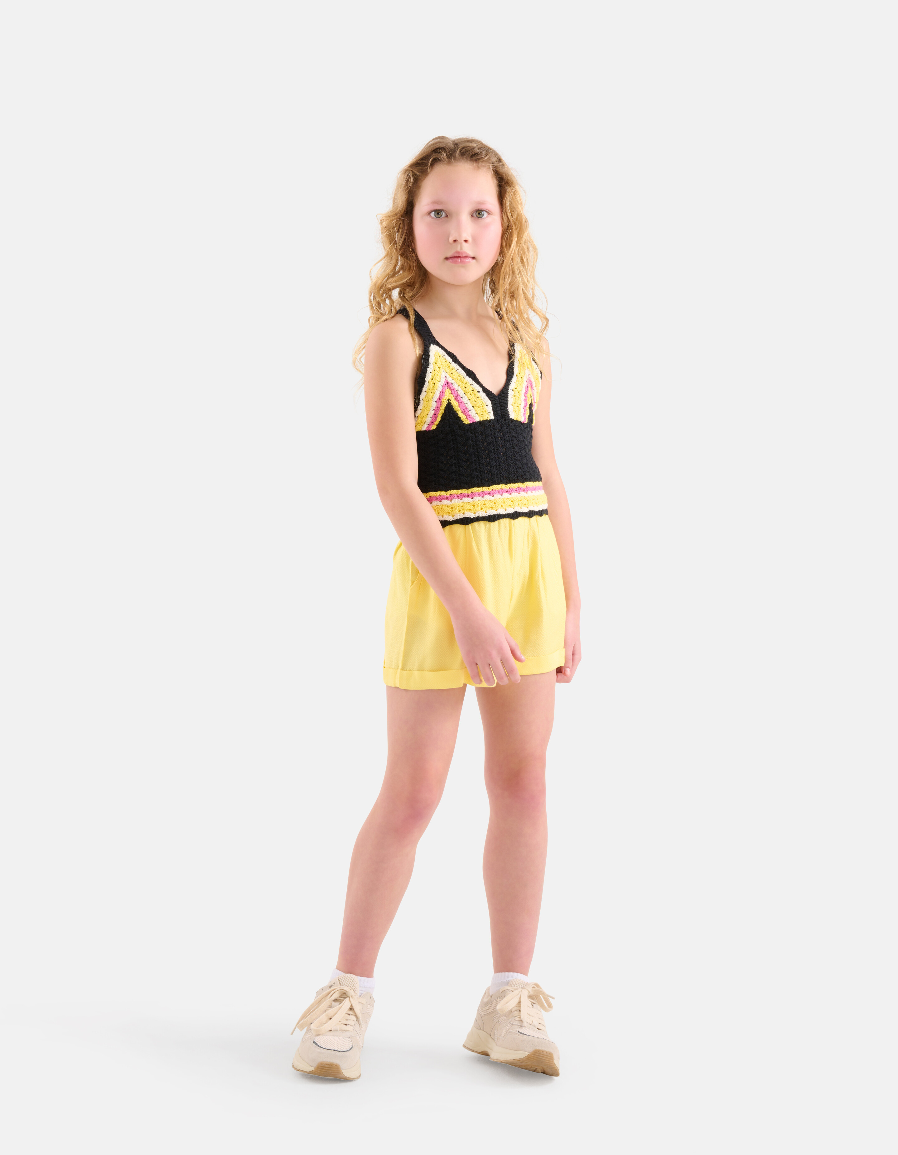 Jacquard Short Gelb SHOEBY GIRLS