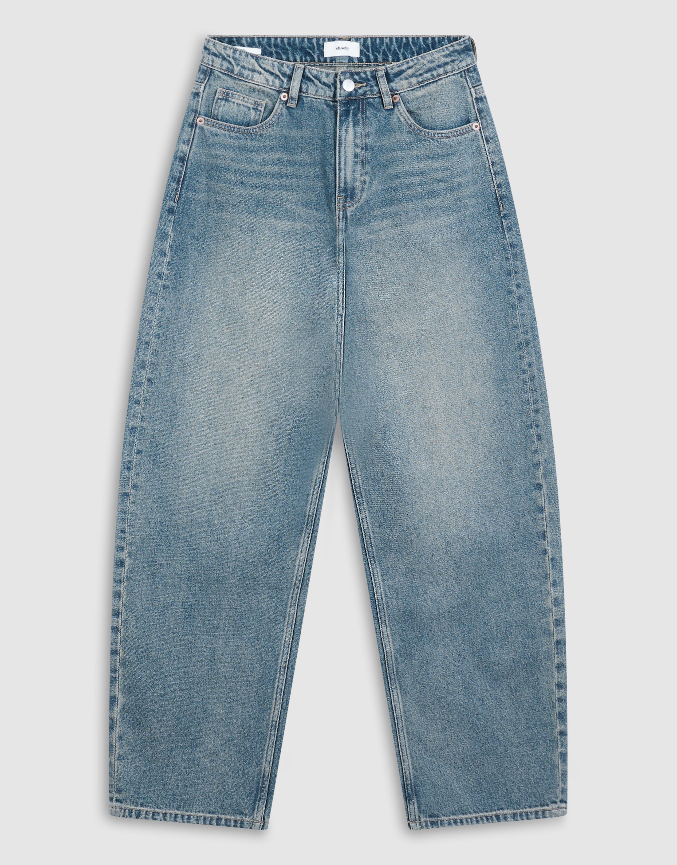 Baggy-Fit-Jeans mit Farbton Dunkelblau SHOEBY WOMEN