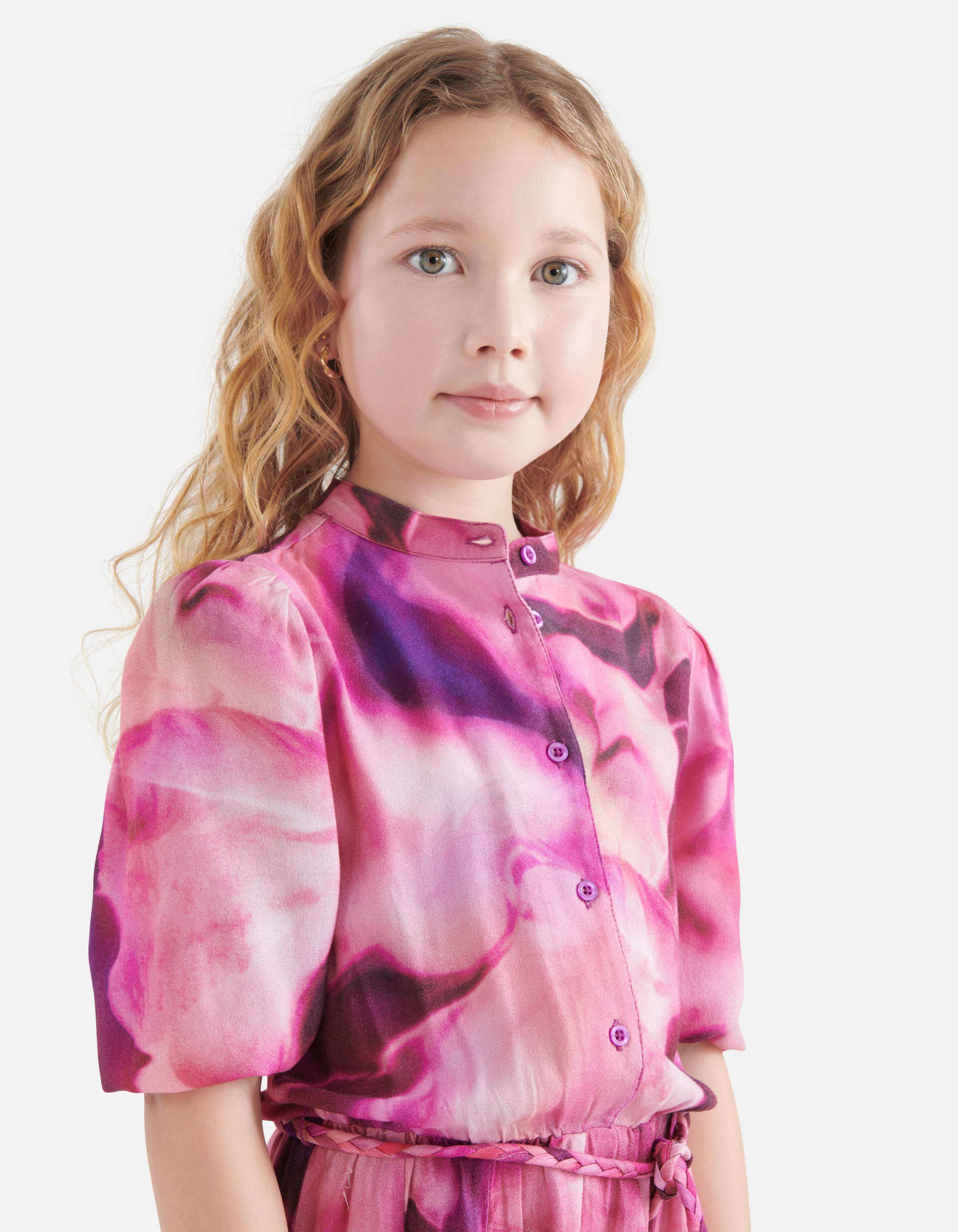 Tie Dye Print Kleid Pink von Nicolette SHOEBY GIRLS