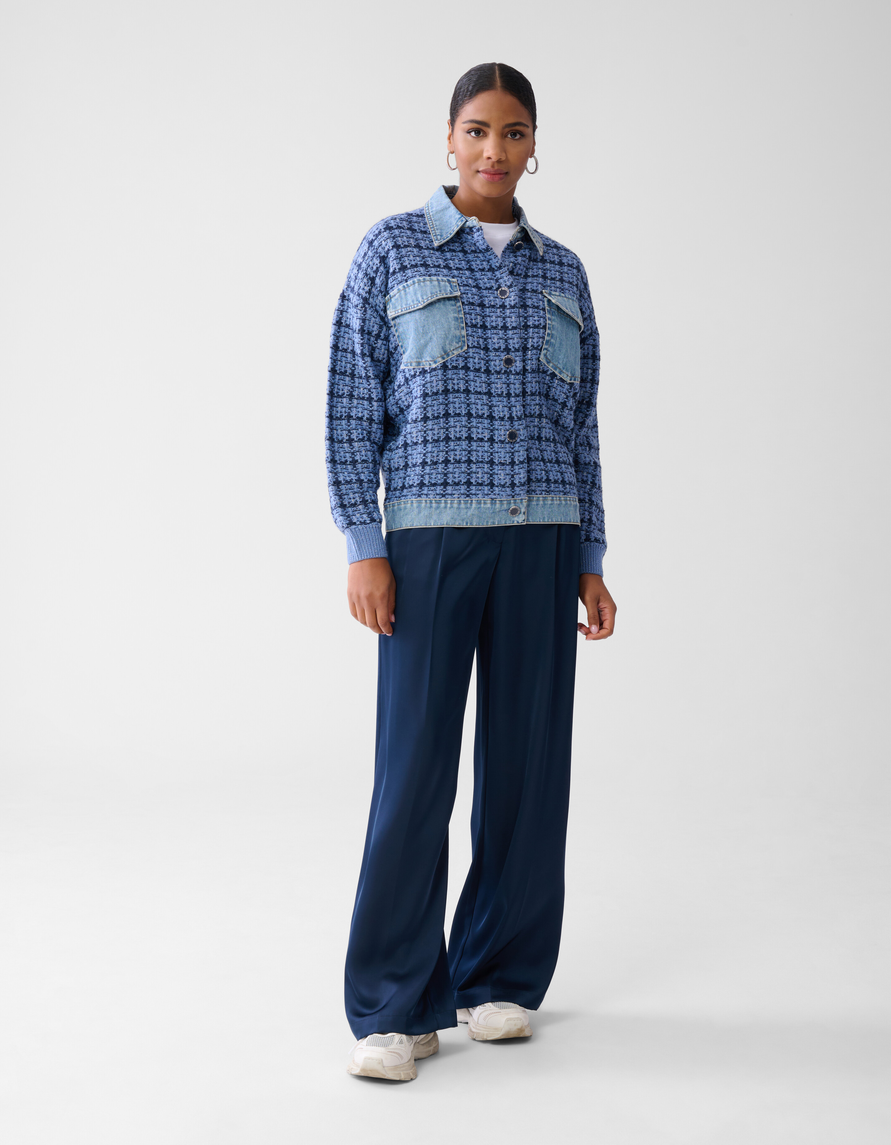 Tweed Mix Jacke Blau SHOEBY WOMEN