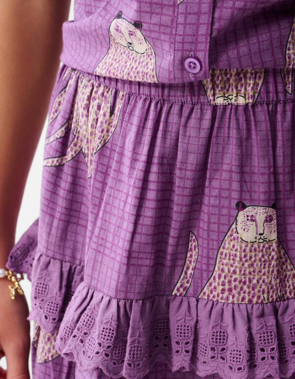 Tiger Ruffle Rock Lila SHOEBY GIRLS