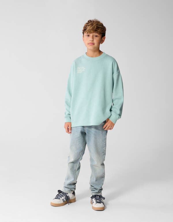 Logo Sweatshirt Hellgr&uuml;n SHOEBY BOYS