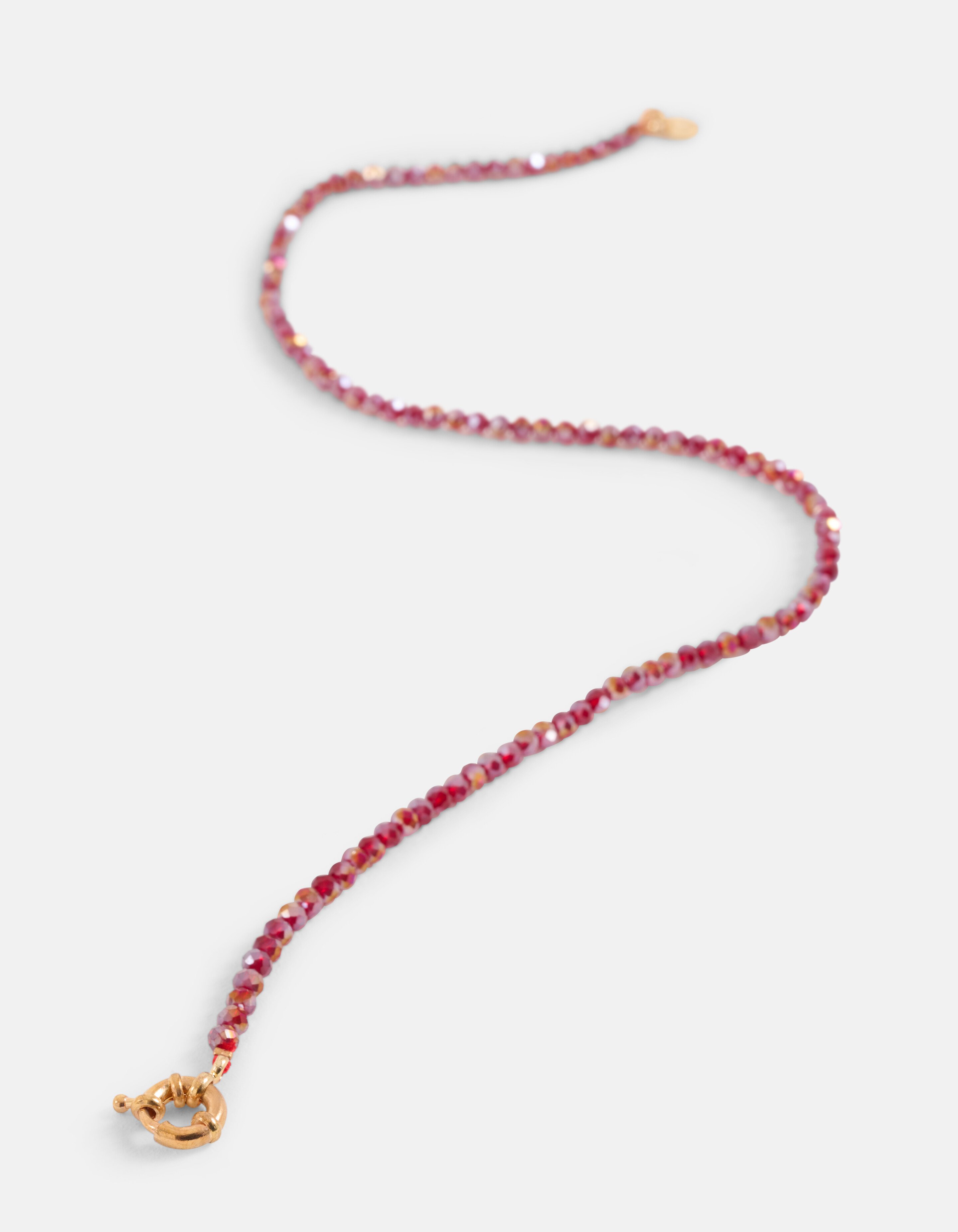 Halskette mit Perlen Violett SHOEBY ACCESSOIRES