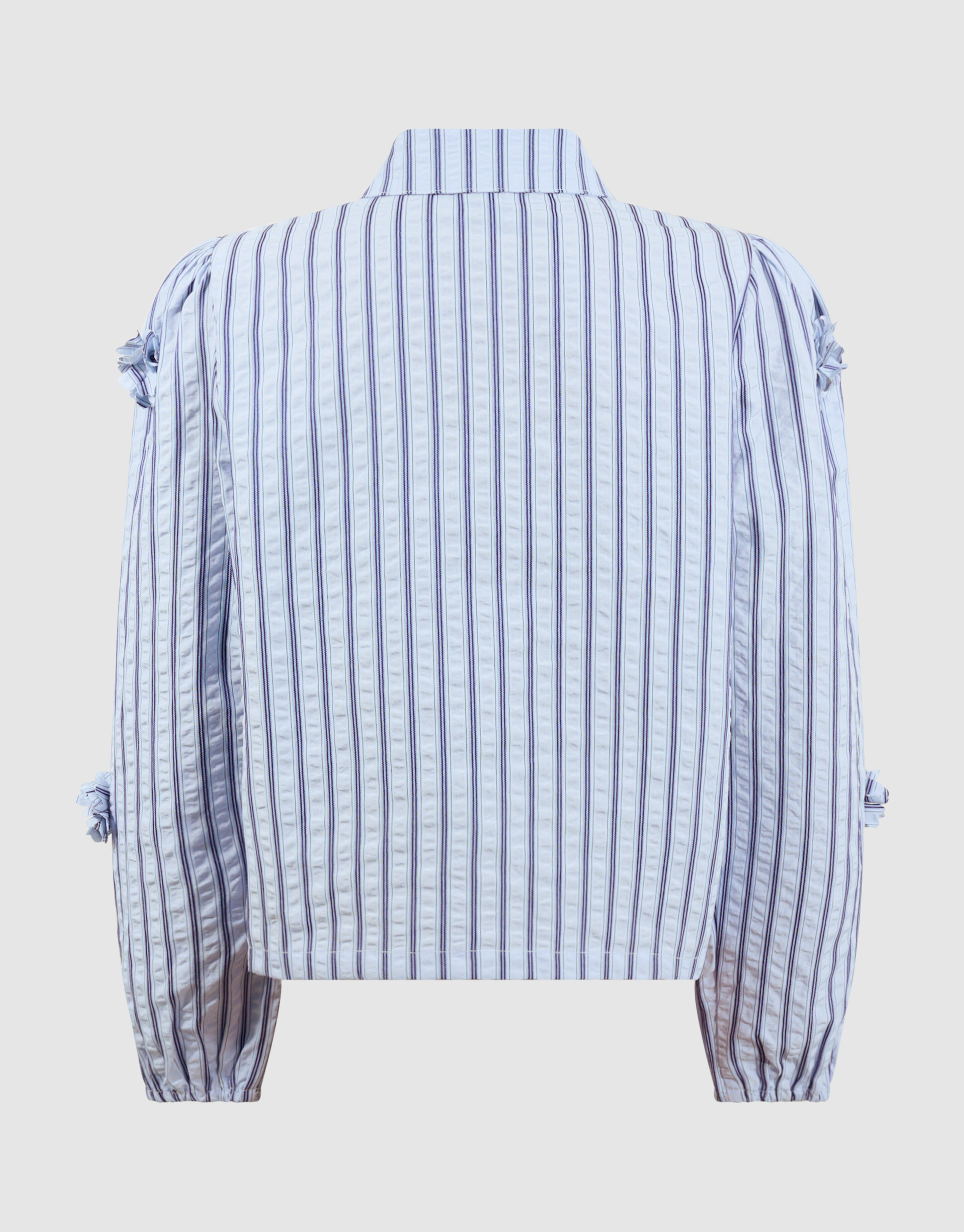 Pinstripe Flower Blouse Blau SHOEBY GIRLS