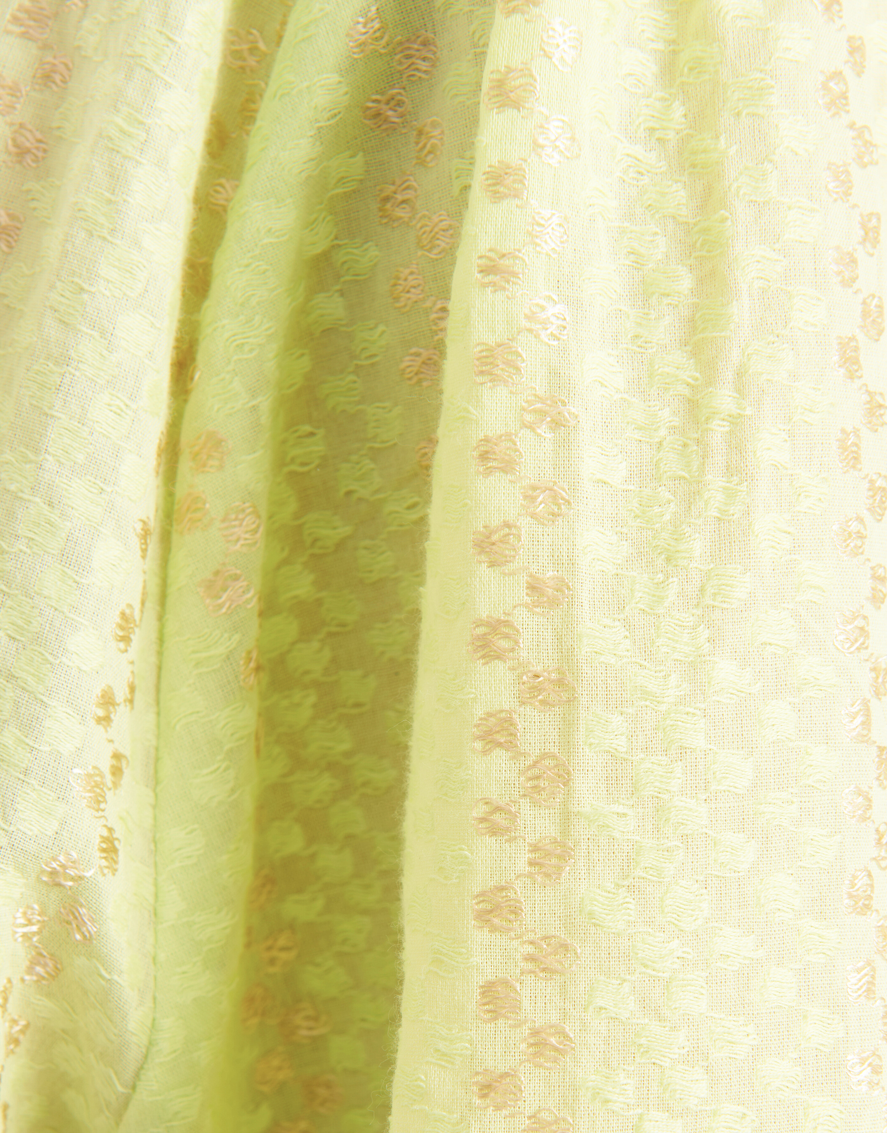 Lurex Detail Bluse Limettengrün SHOEBY WOMEN