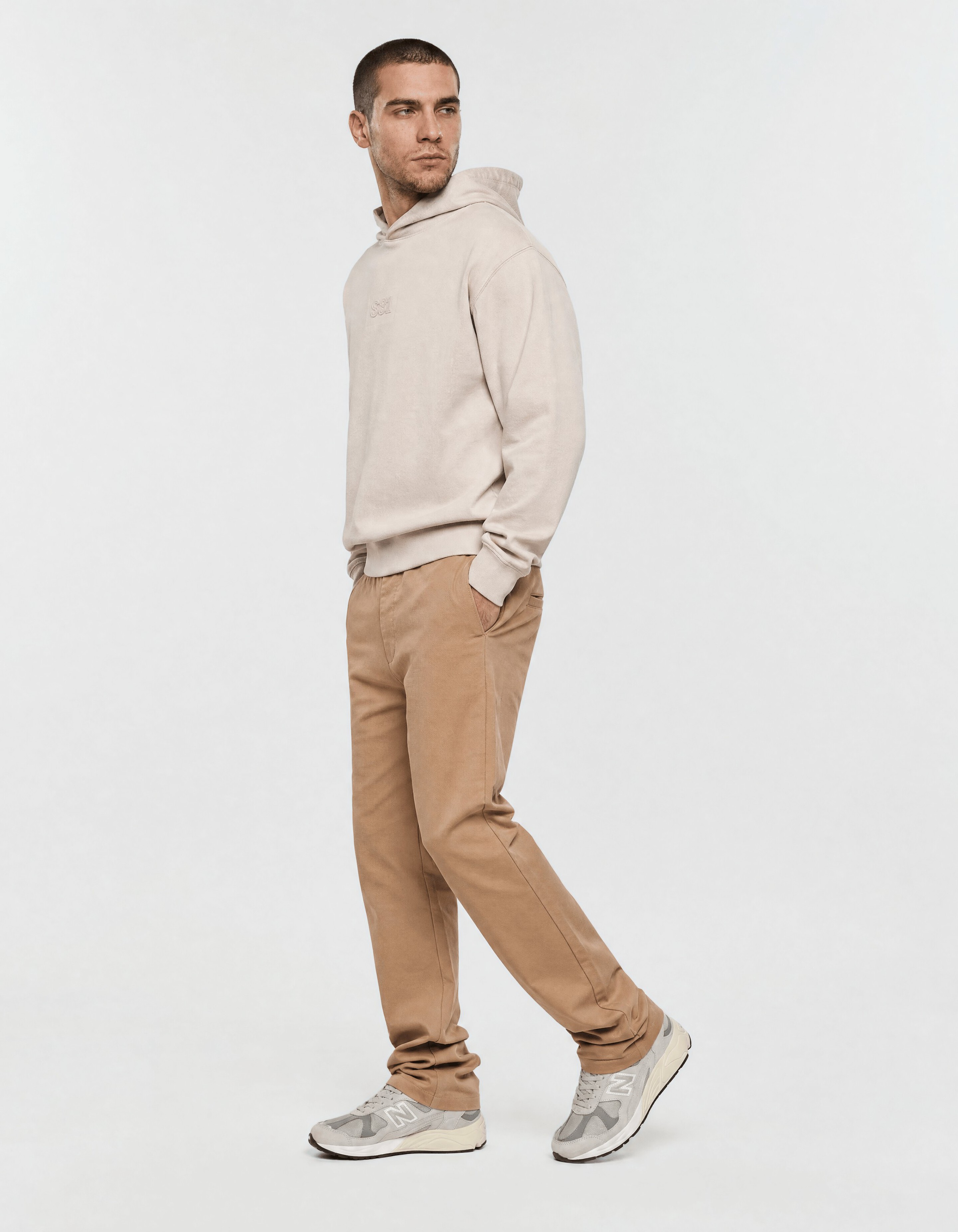 Keper Structuur Broek Lichtbruin SHOEBY MEN