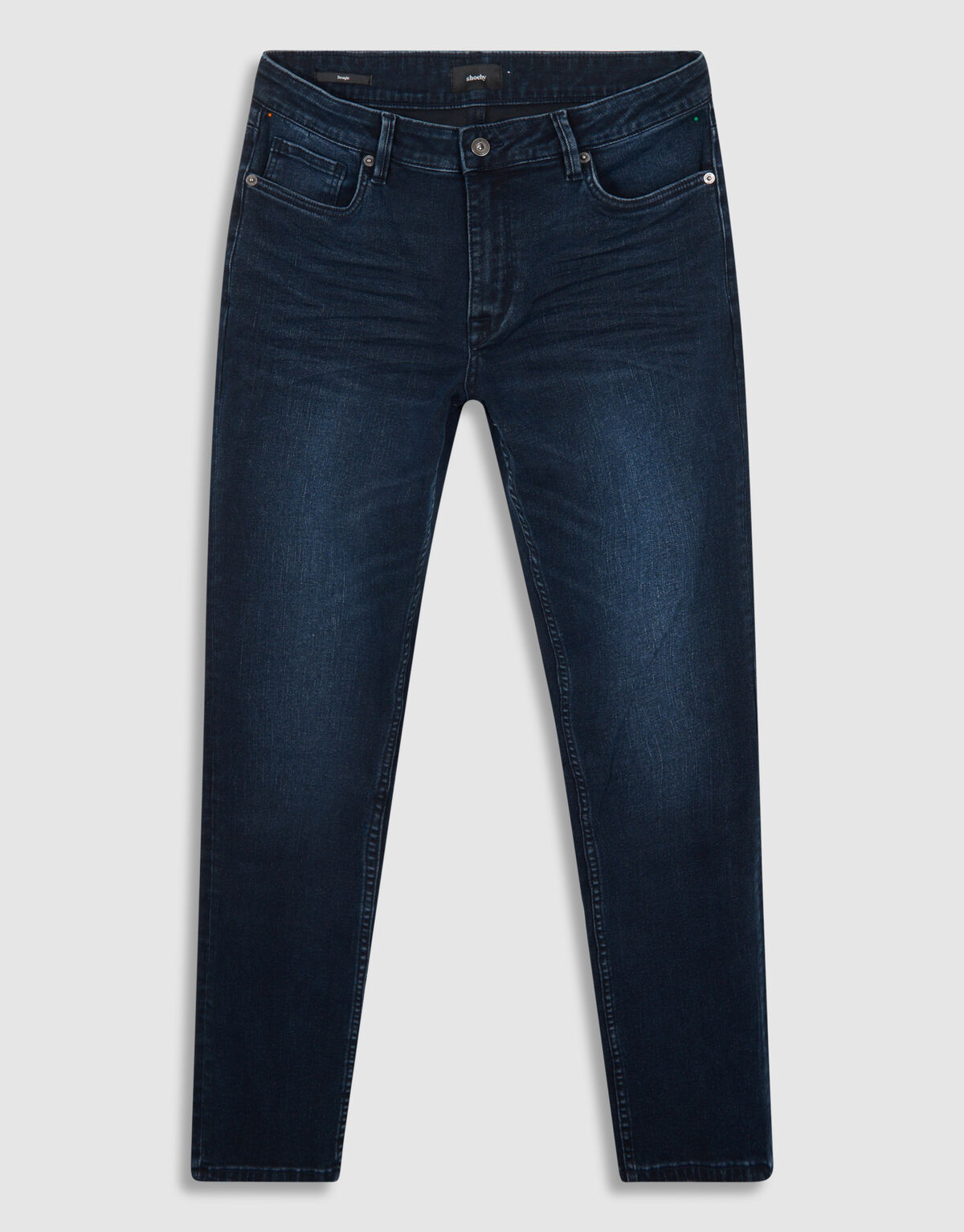 Straight Fit Jeans Blau/Schwarz L32 SHOEBY MEN