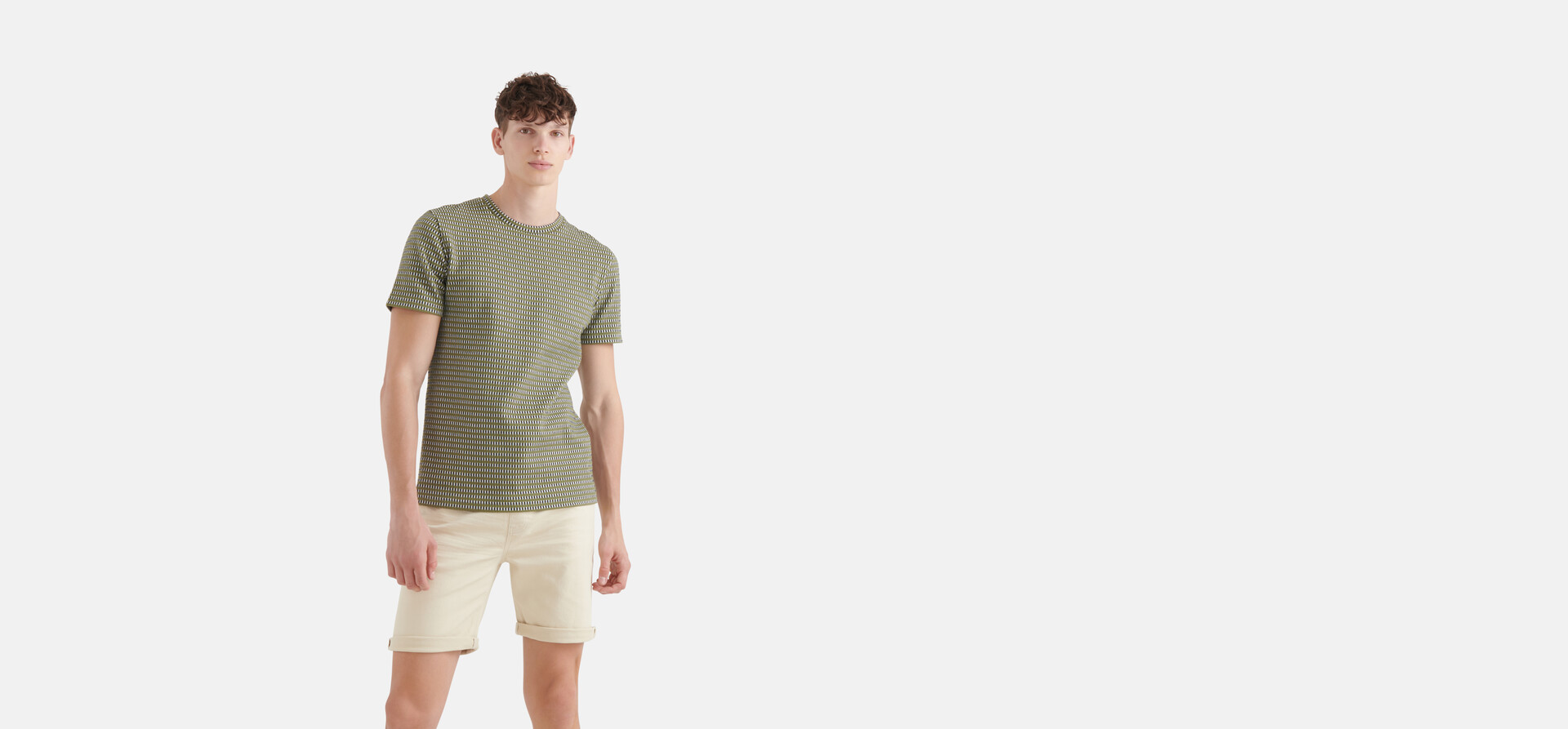 Print T-Shirt Dunkelgrün SHOEBY MEN